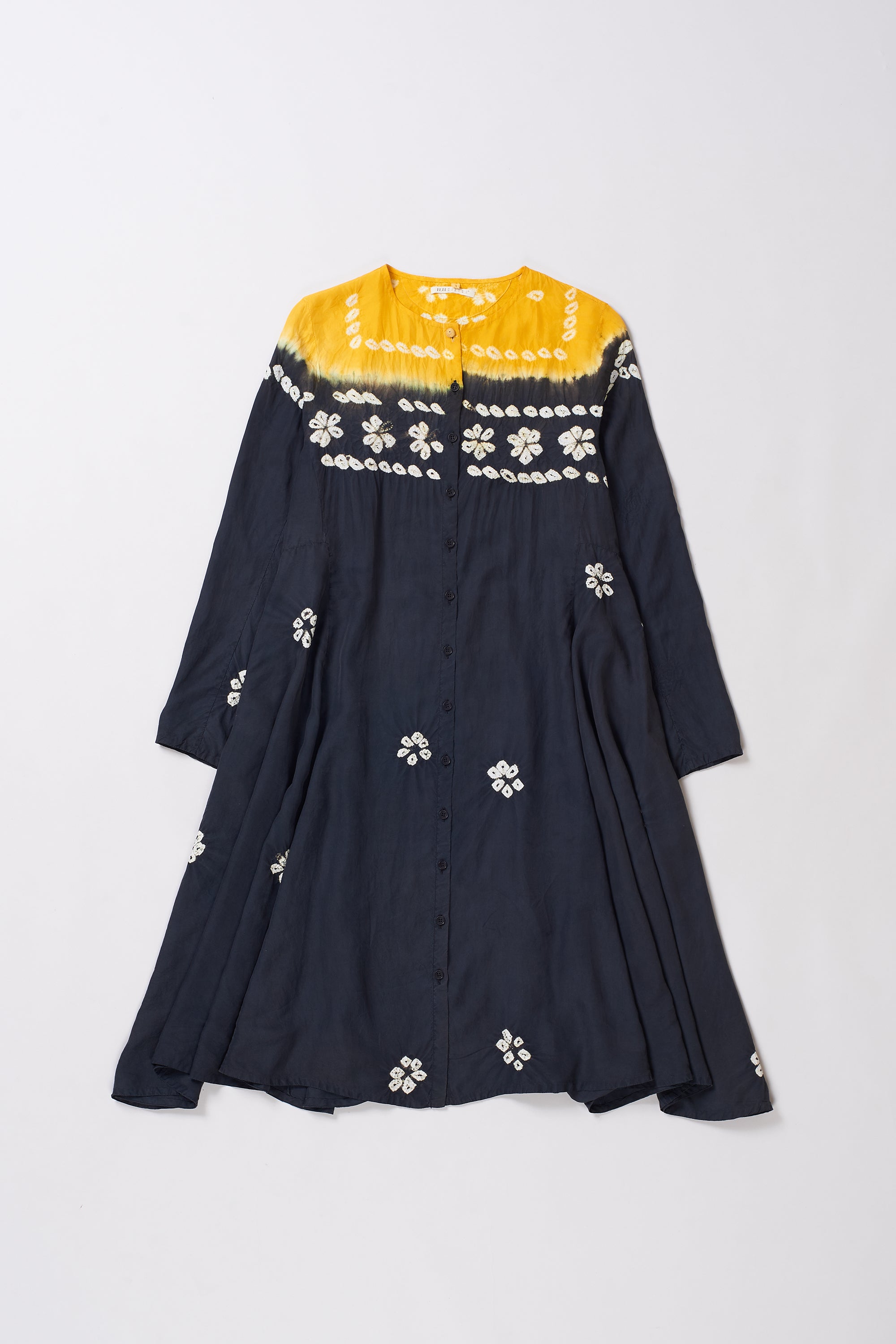 SILK MULTI COLOUR SHIBORI DRESS