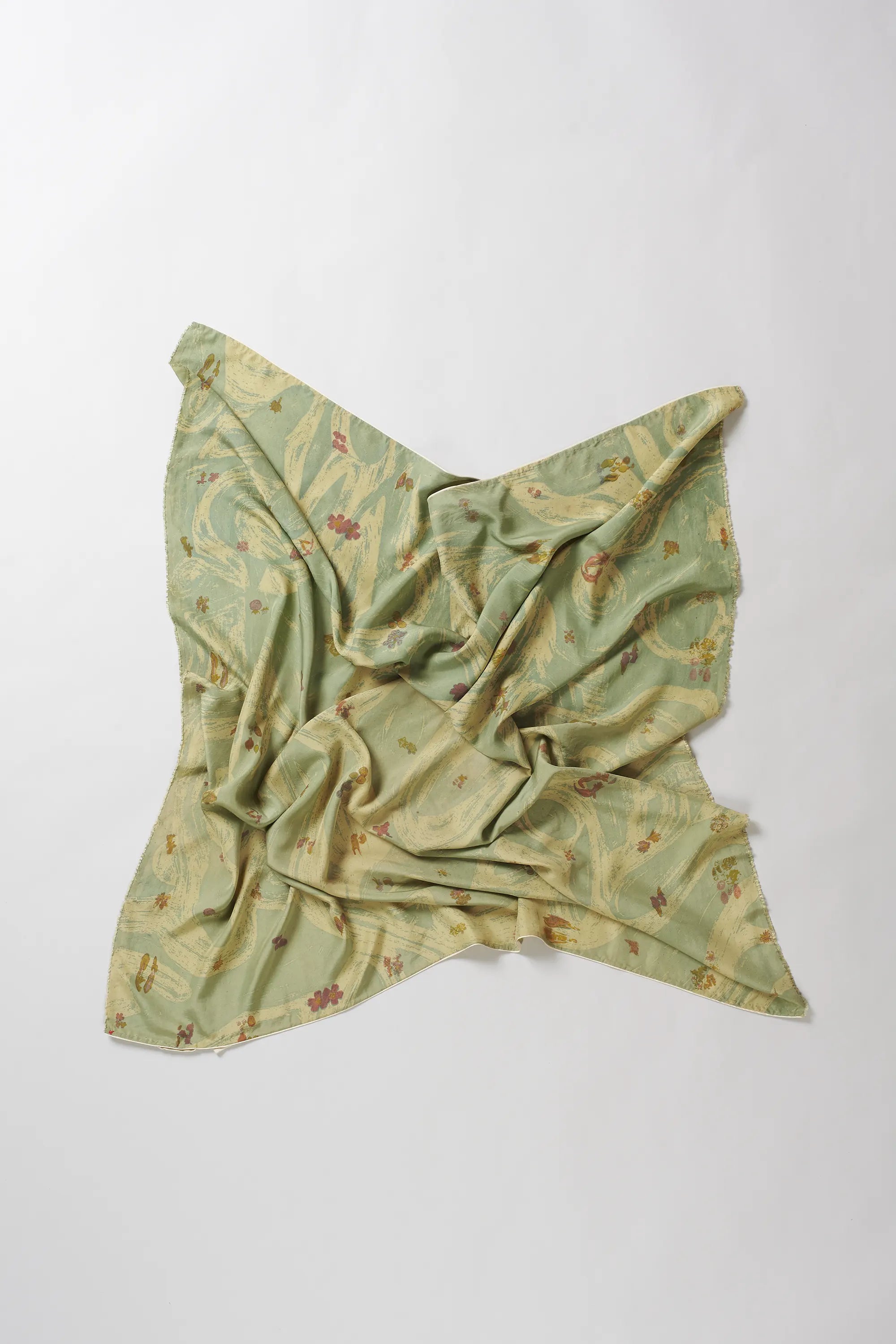 Ocean Blue Silk Scarf