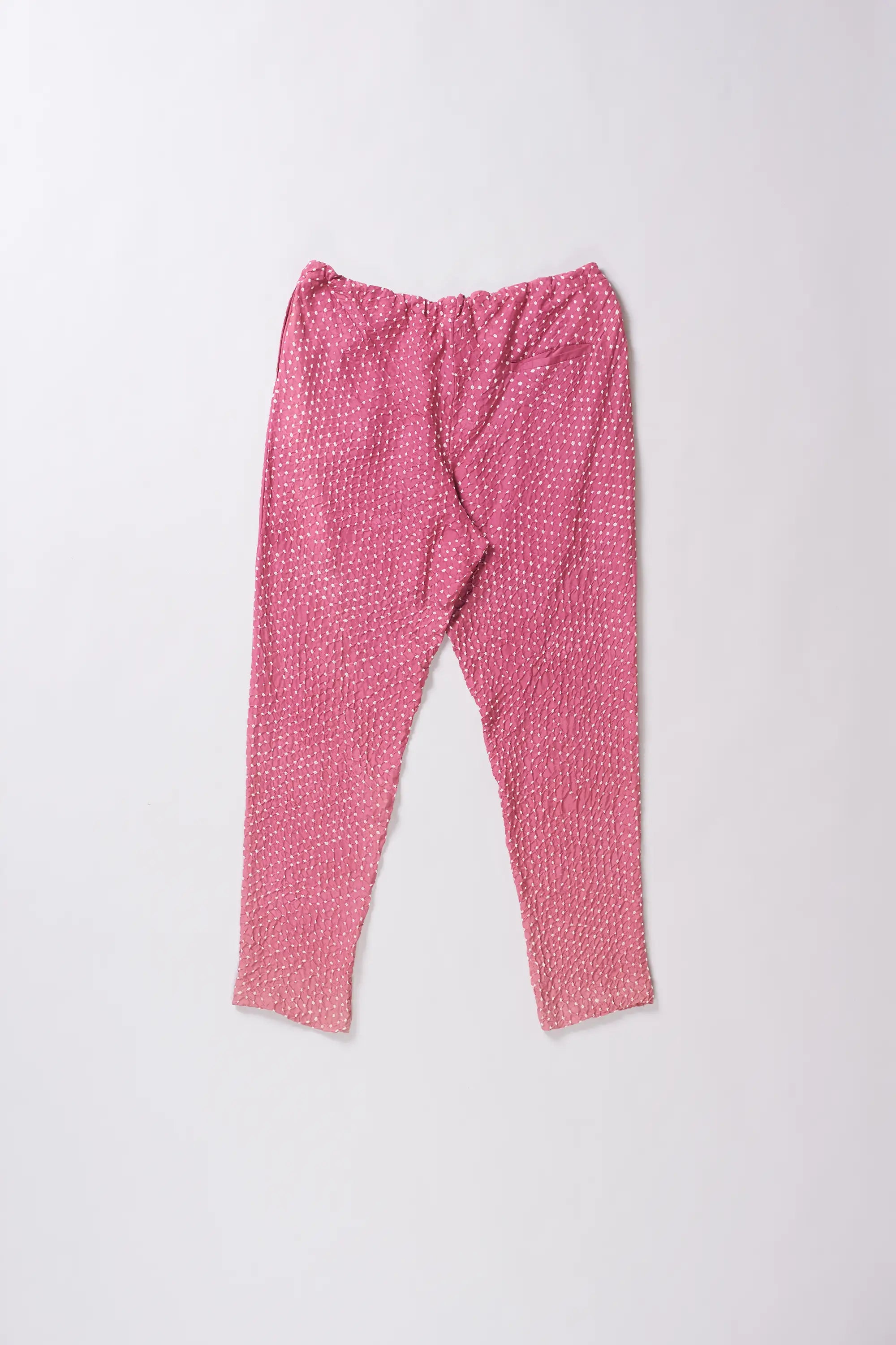 Ungendered Bandhani Silk String Pant