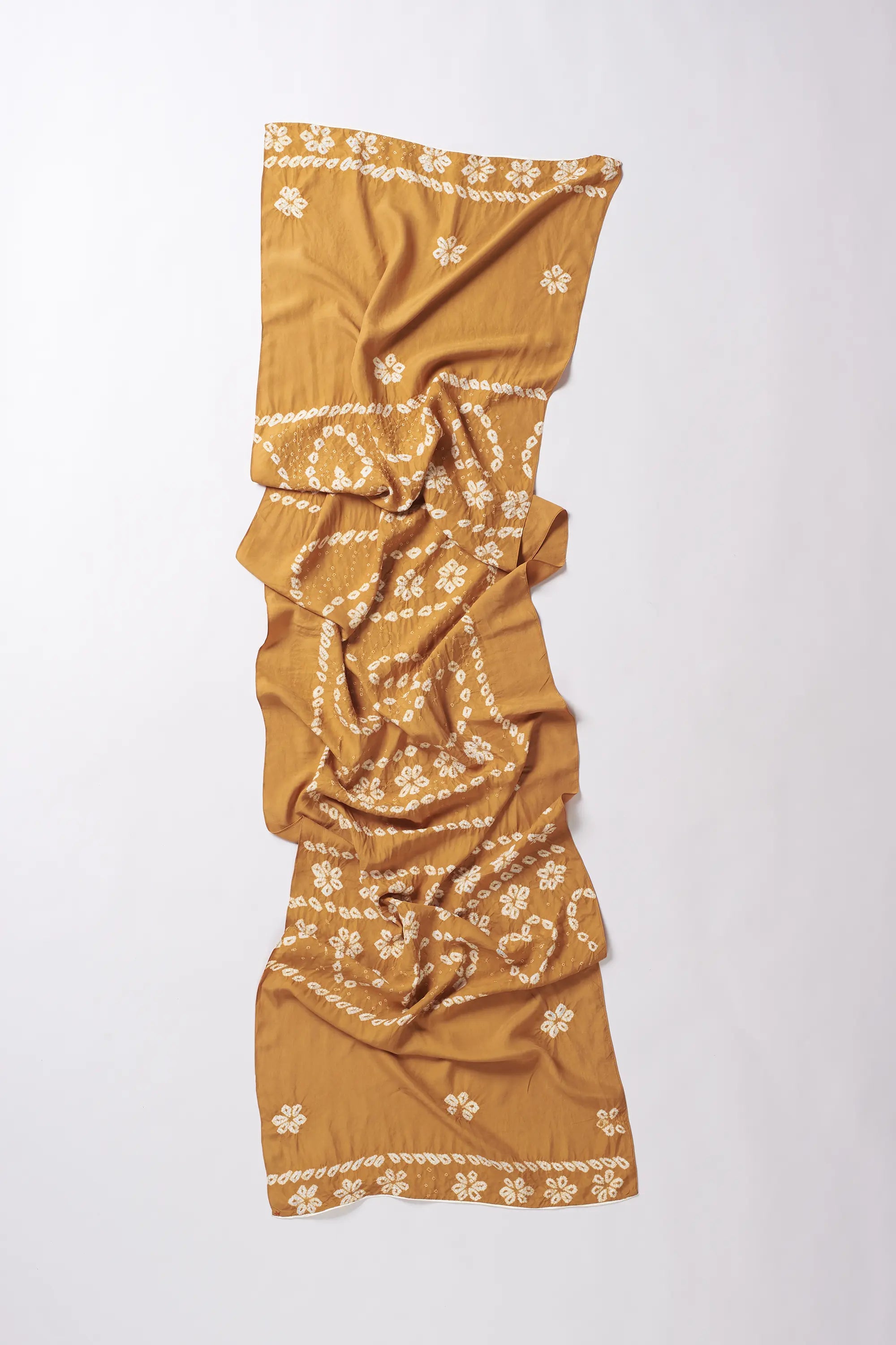 Mustard Yellow Silk Scarf