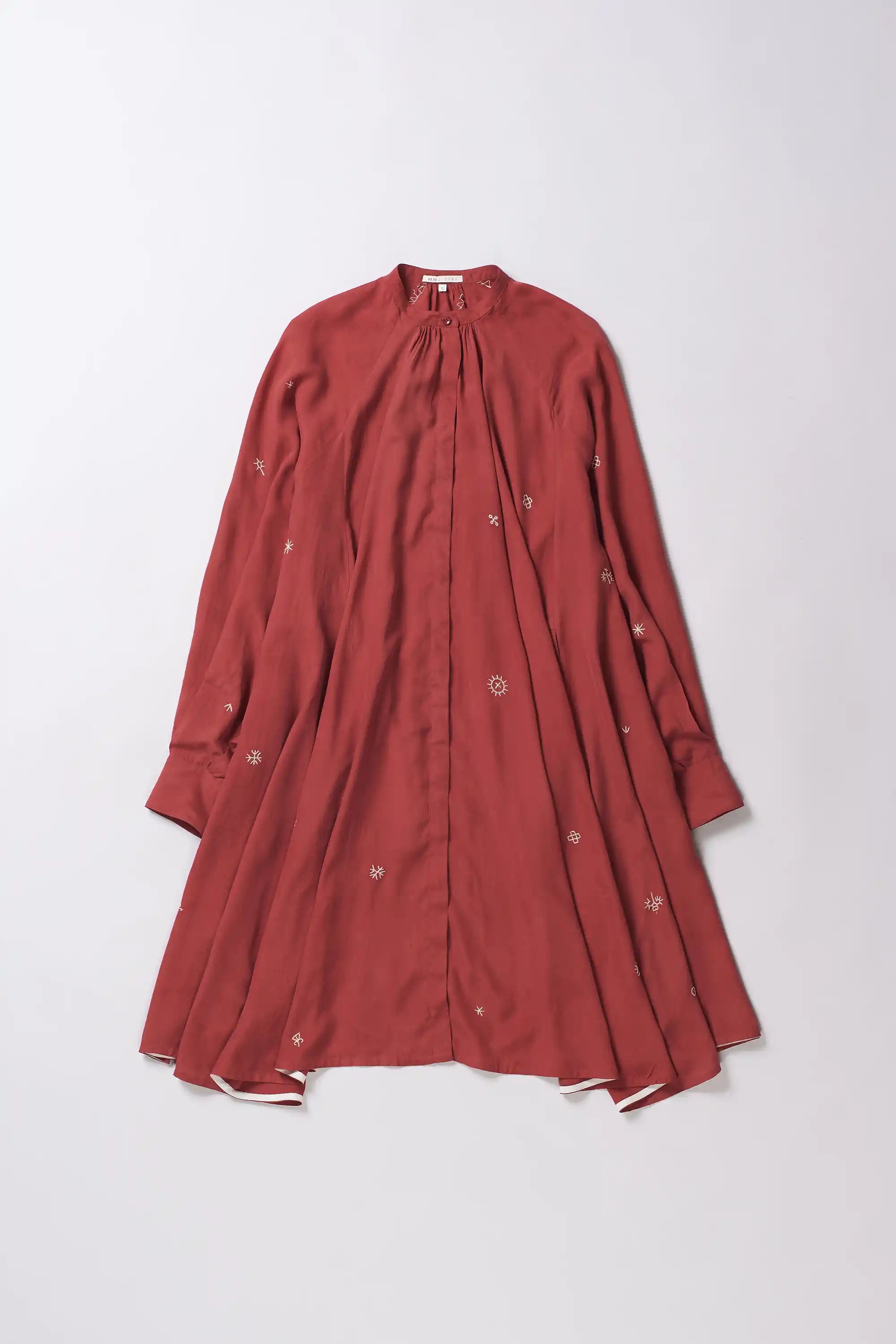 Crimson Pink Fine Silk Dress