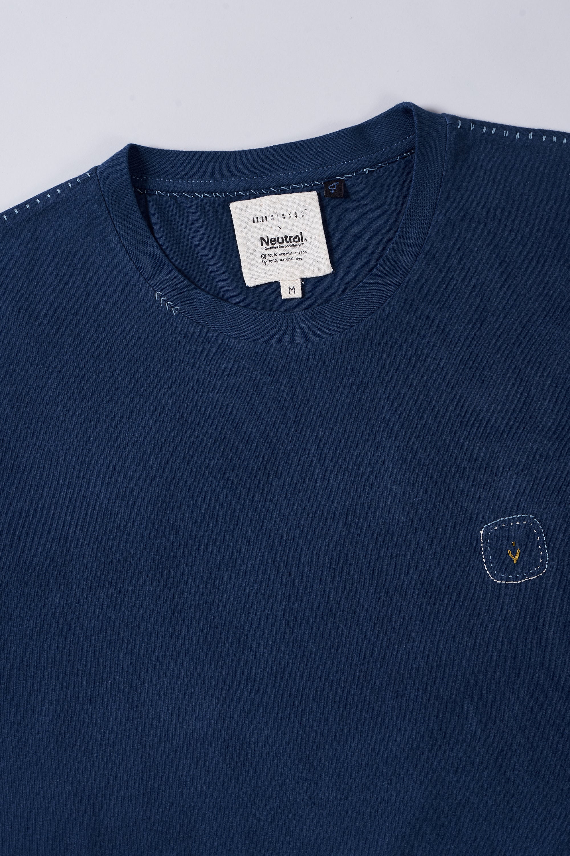 Fabric close-up with hand detailing
