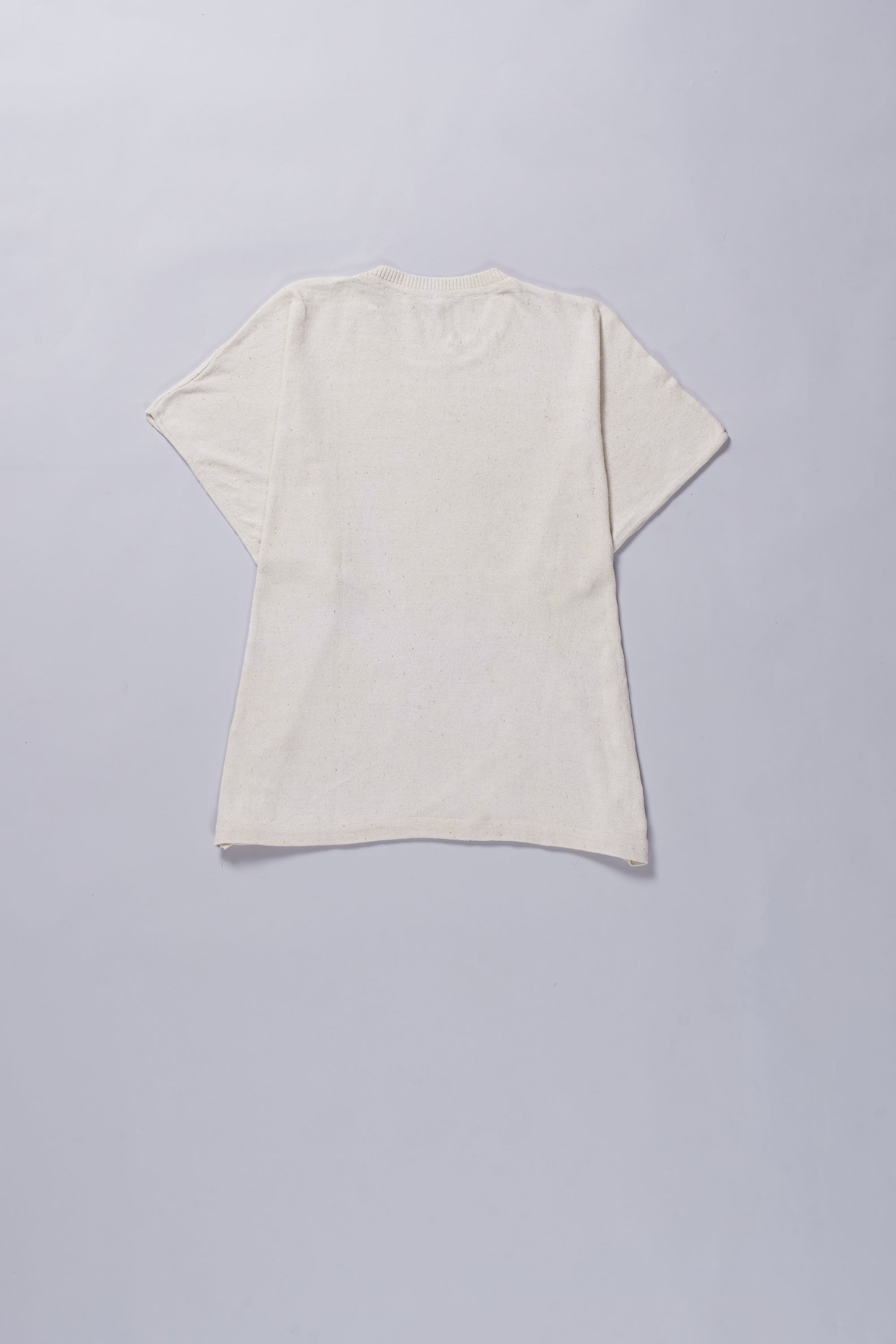 Undyed Cotton Knitted T-Shirt
