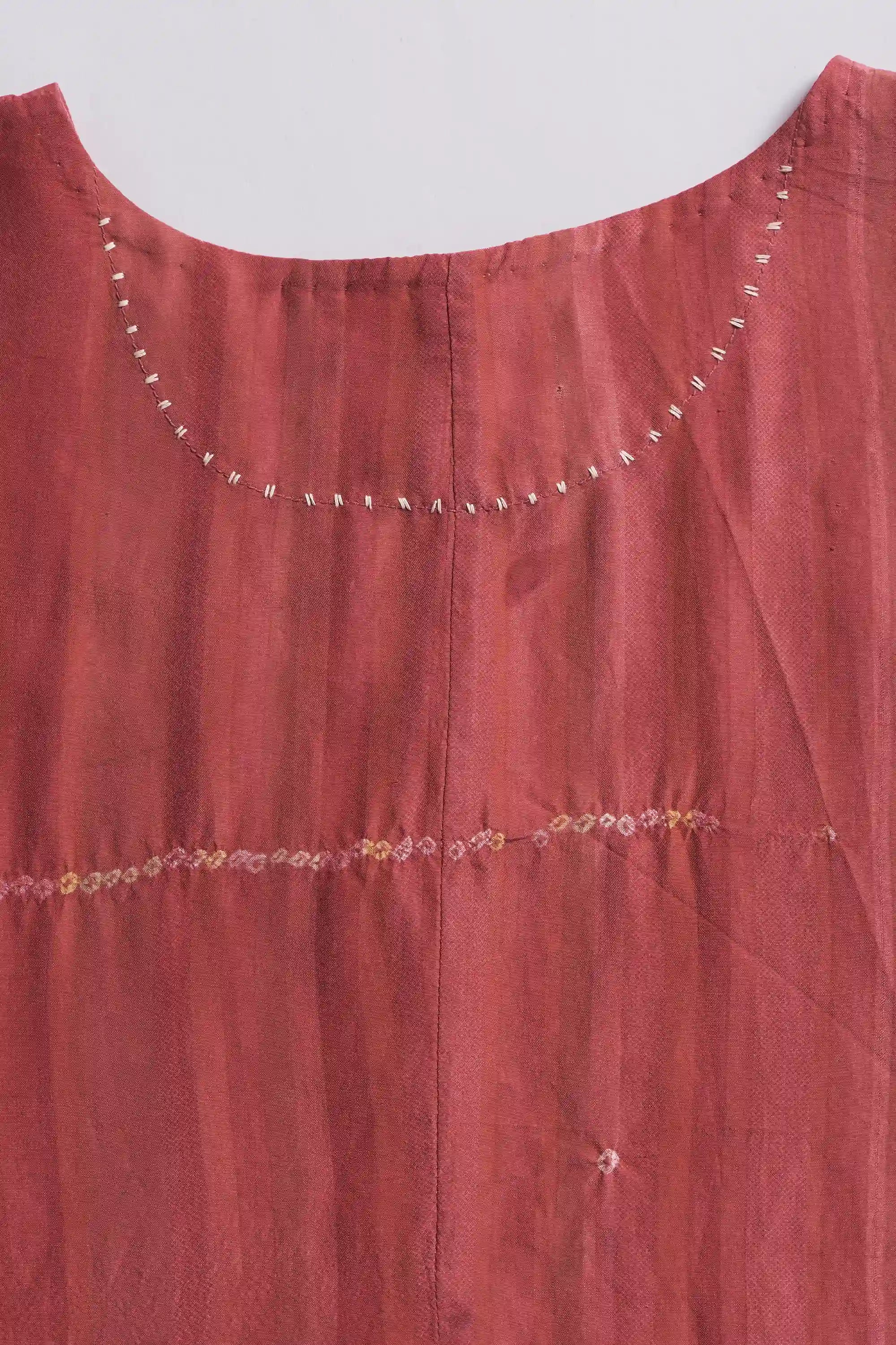 French Rose Bandhani Women Dress