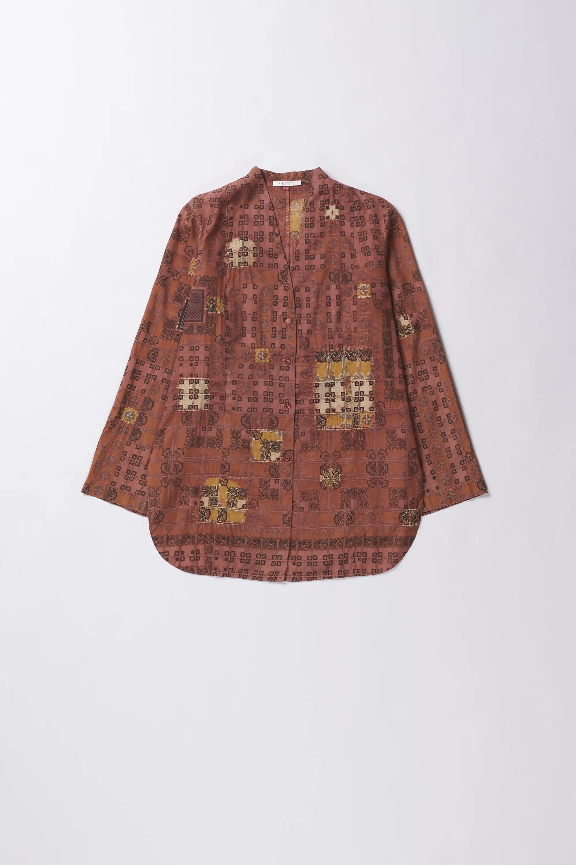 Chettinad Inspired Tunic Shibori Shirt