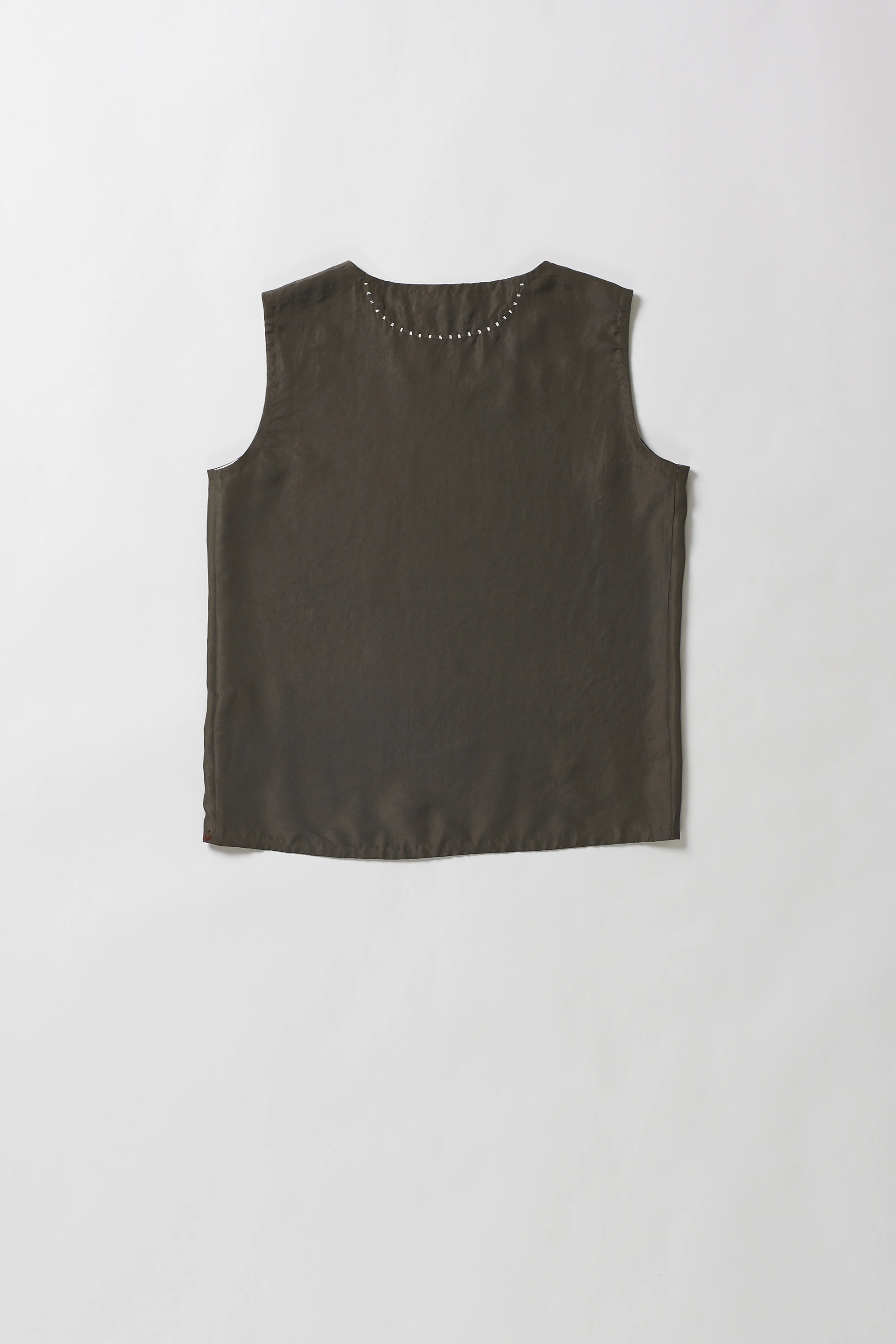 Silk Top in Charcoal