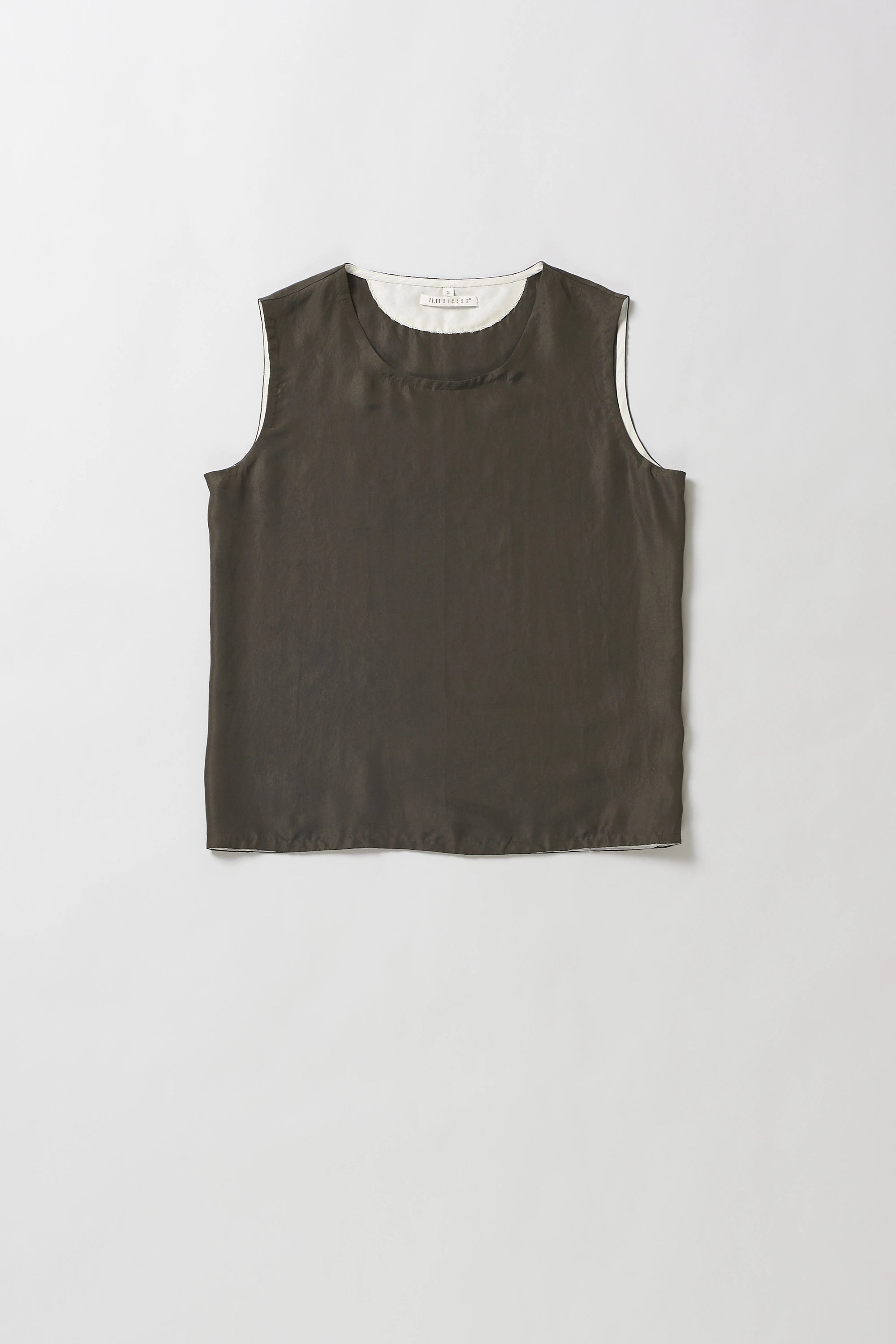 Silk Top in Charcoal