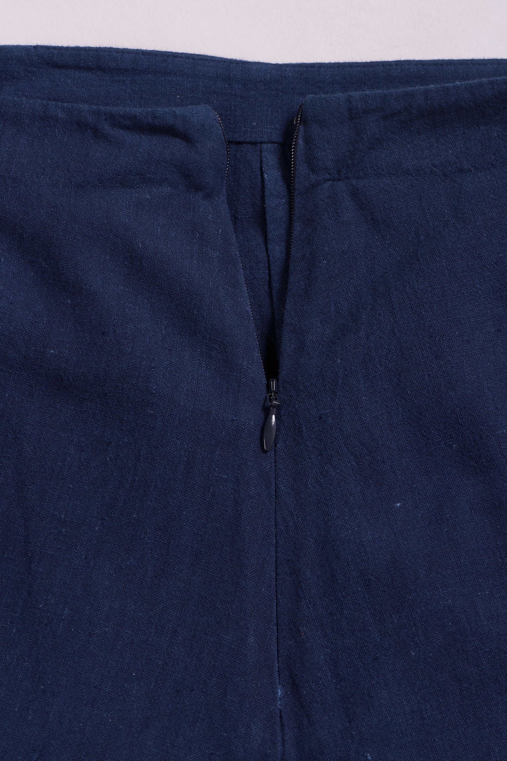Fabric close-up with zip