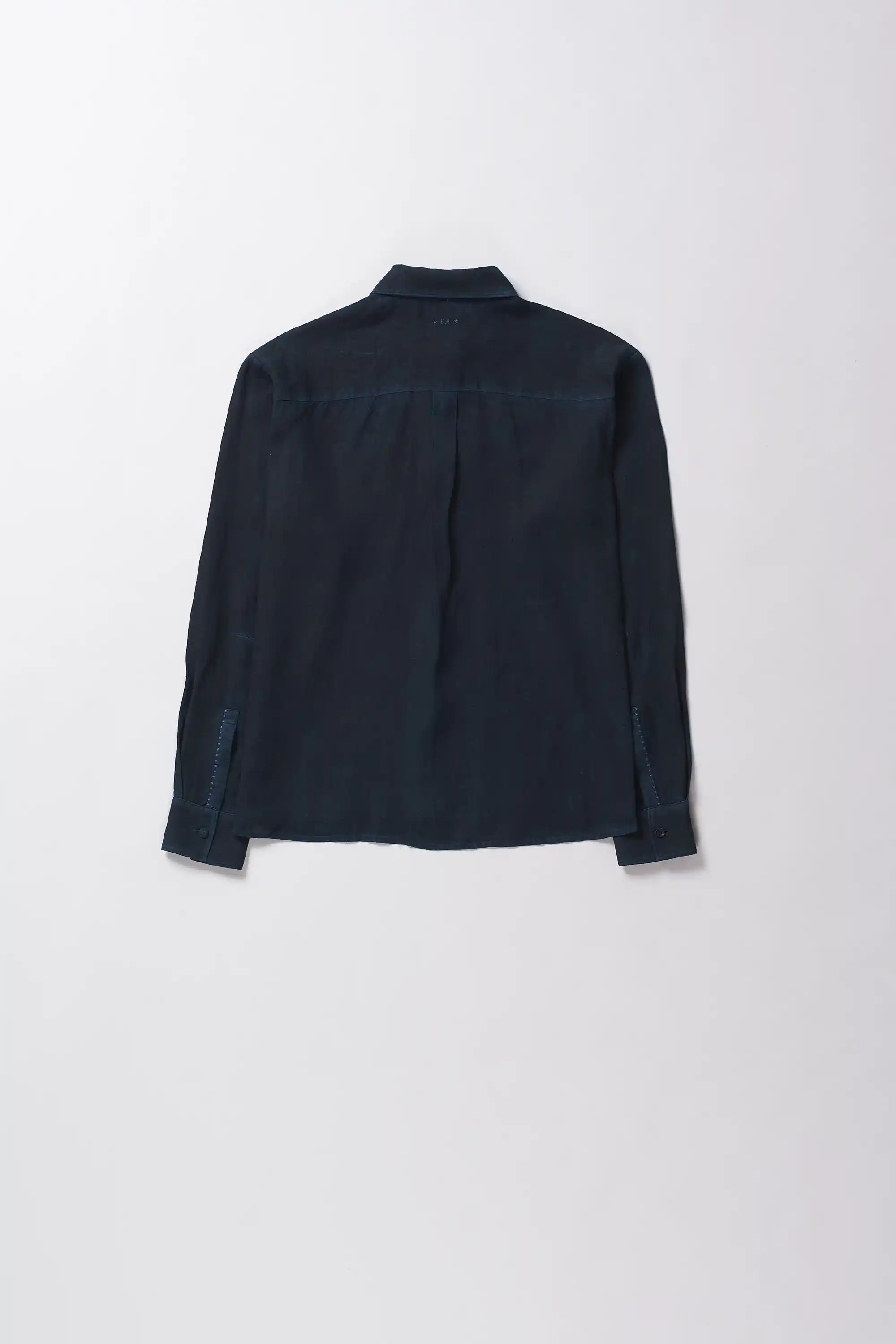 Black shirt on a white background