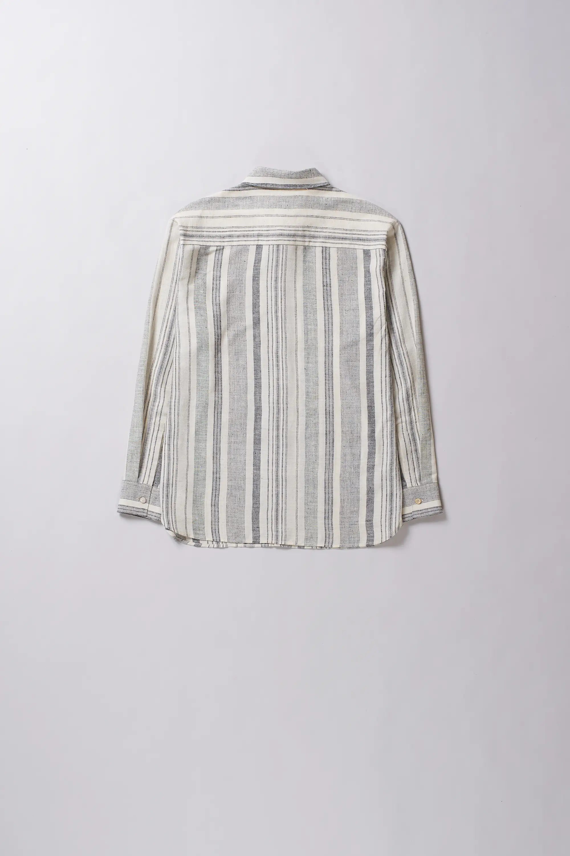 Striped shirt on a light grey background