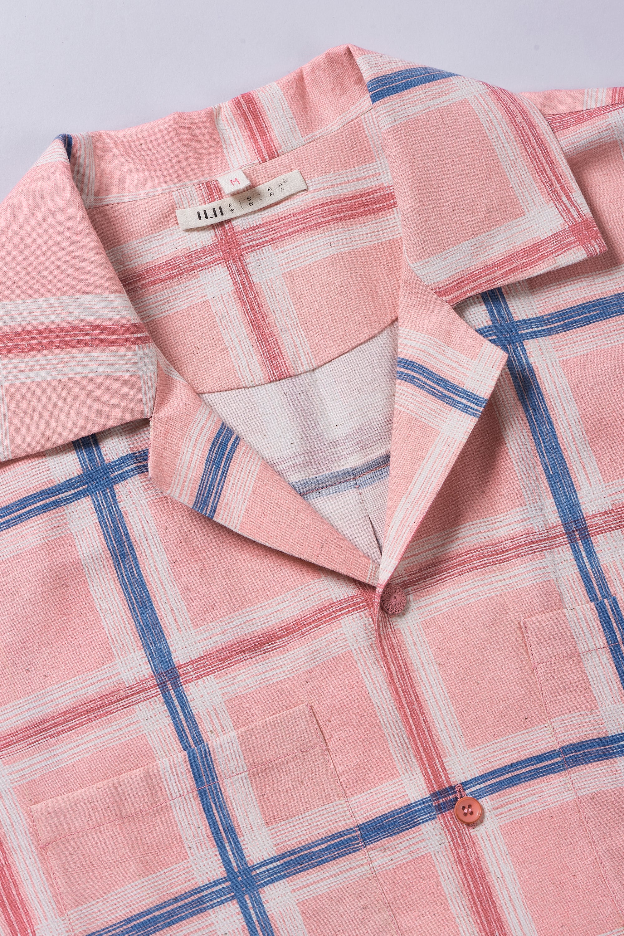 Fabric close-up with collar and buttons