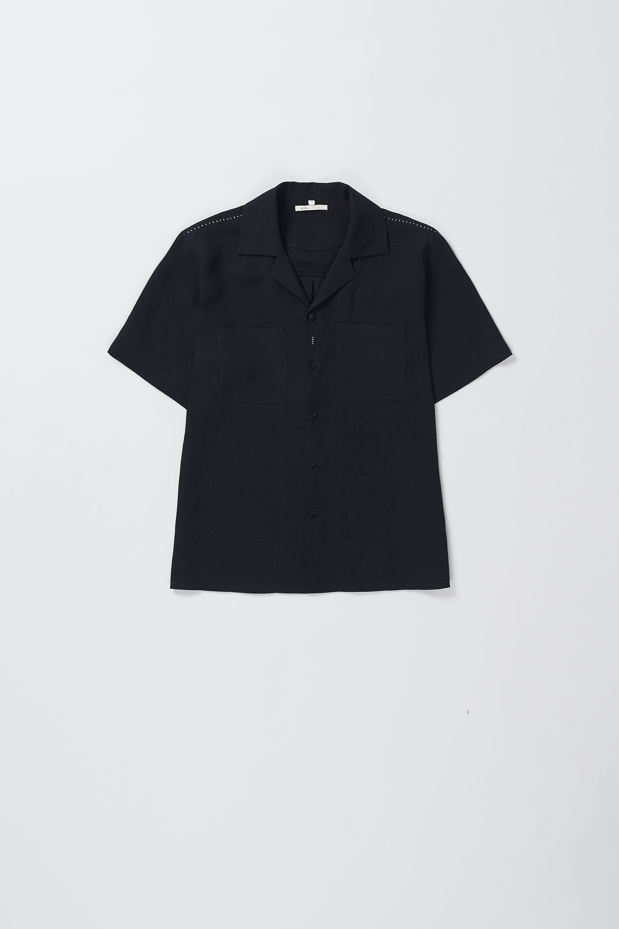 Black linen shirt