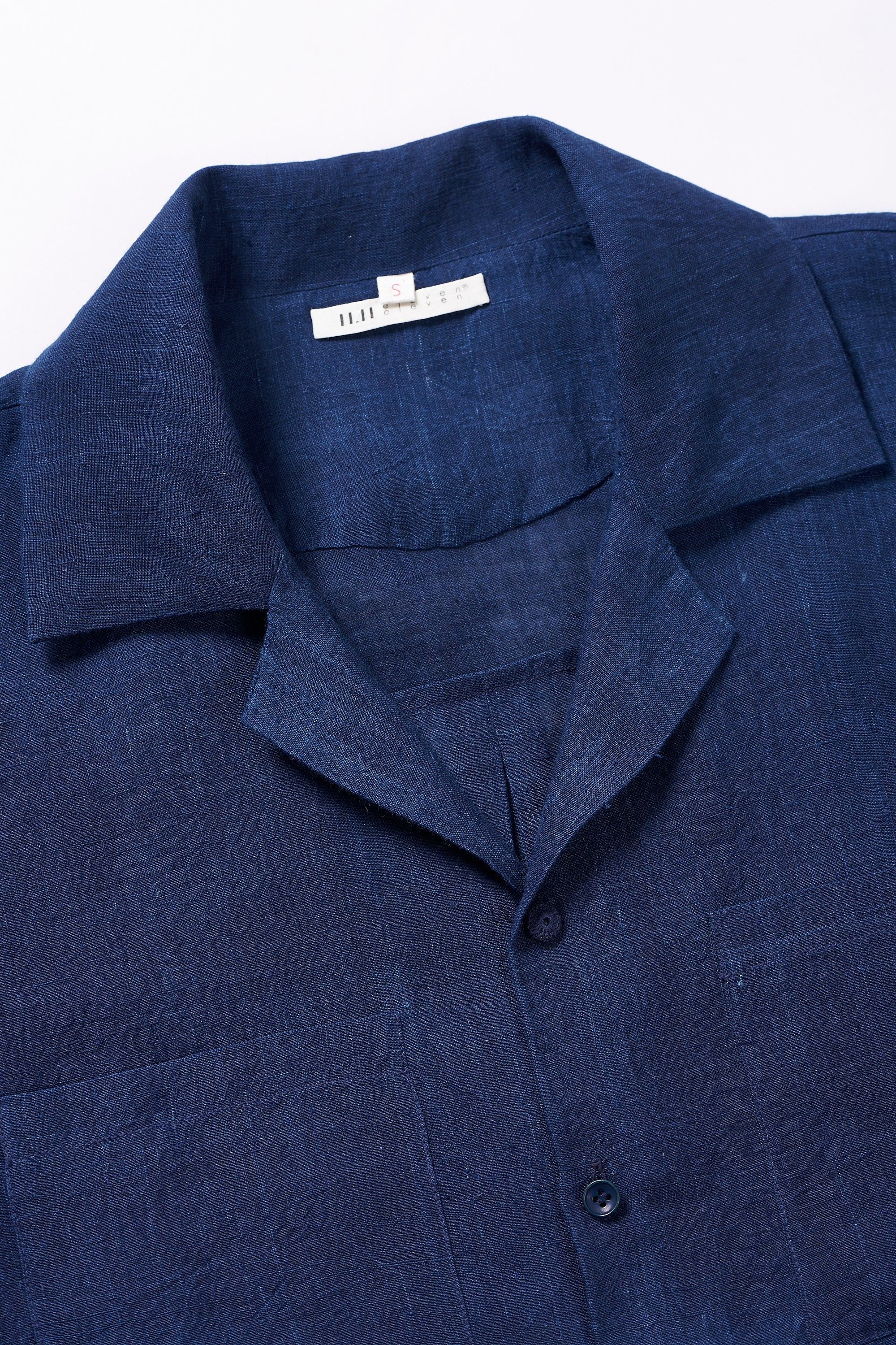 Fabric close- up with collar and buttons