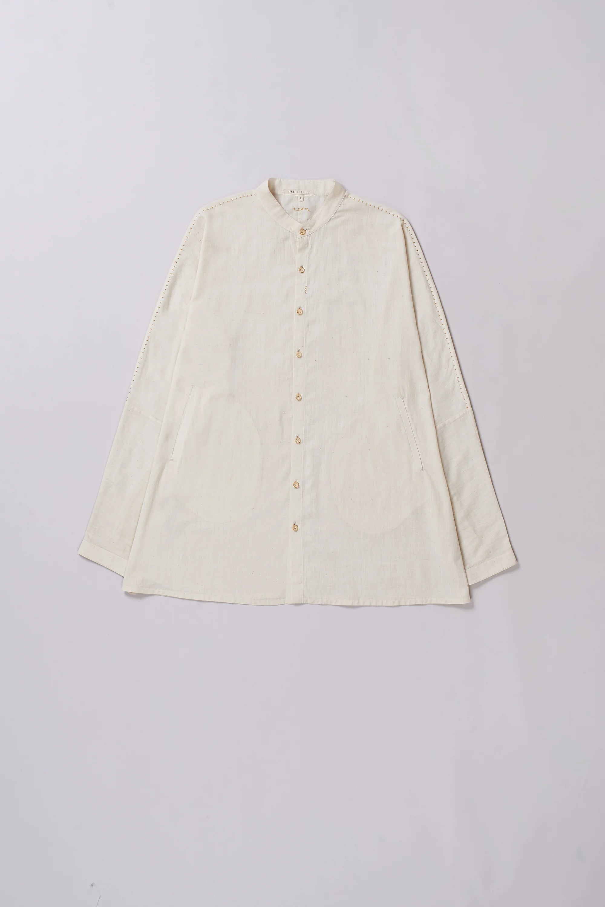 Ecru cotton shirt