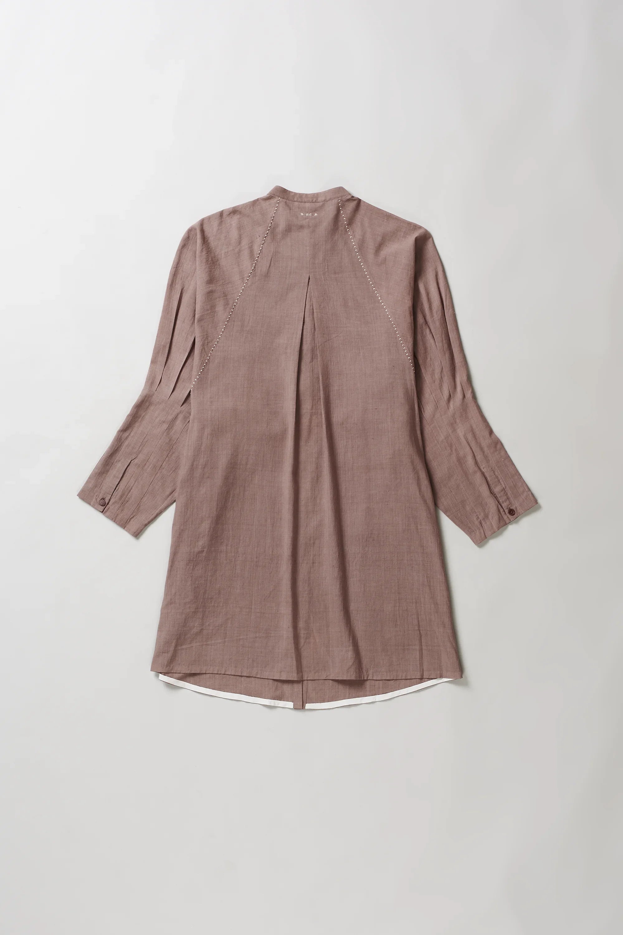 Back image of old rose cotton dress