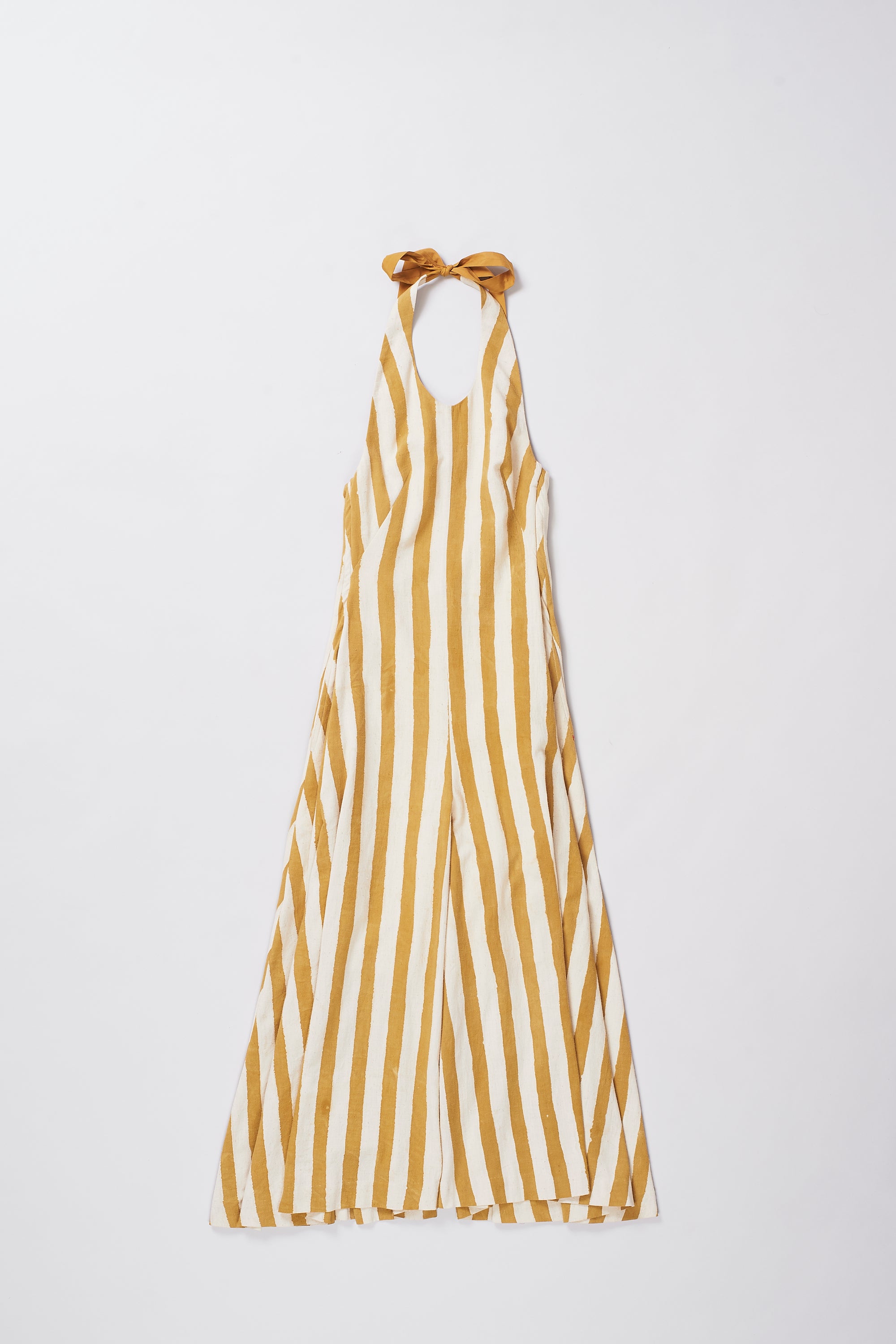 Front image of a mustard yellow dress