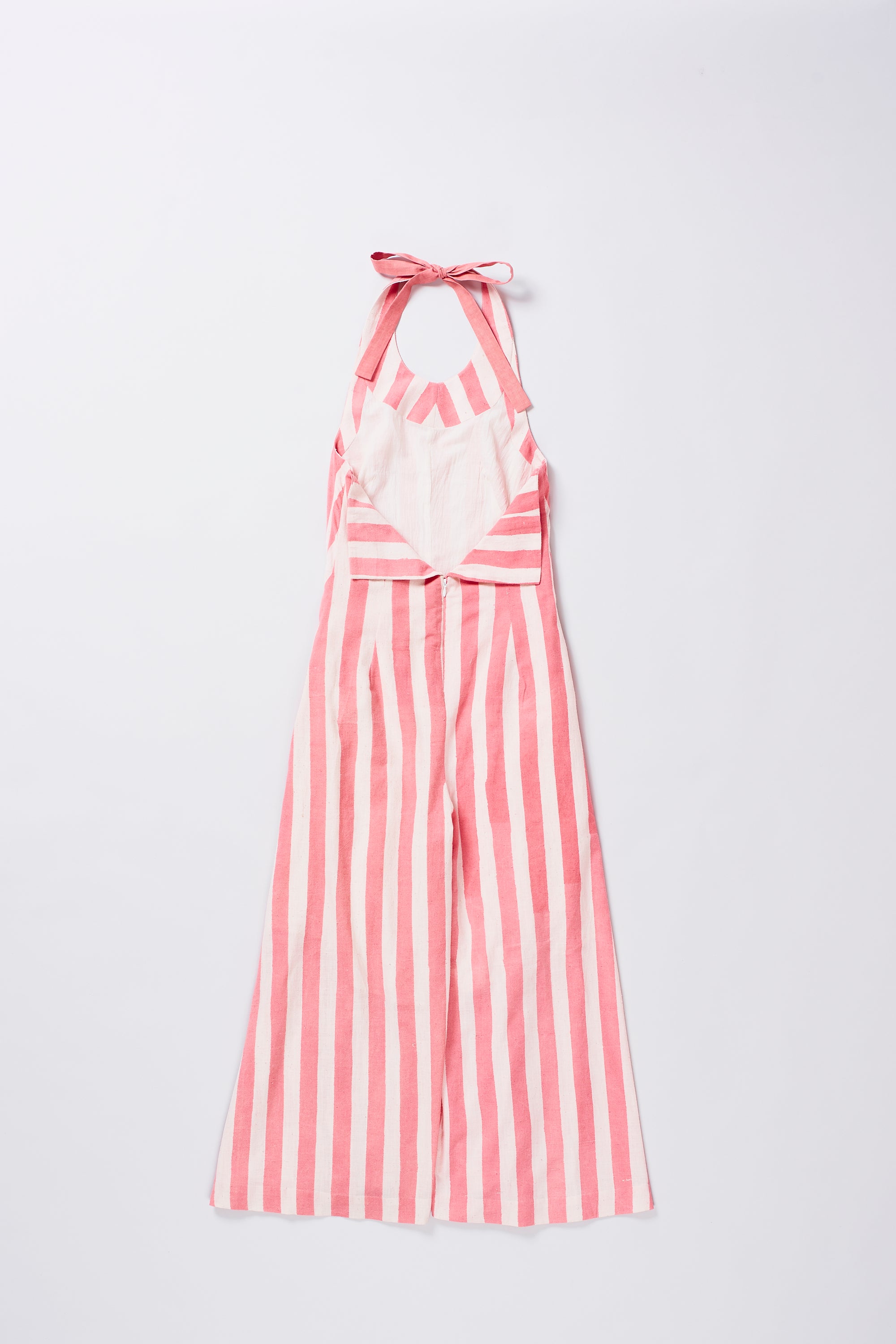 Back image of a pink wood dress