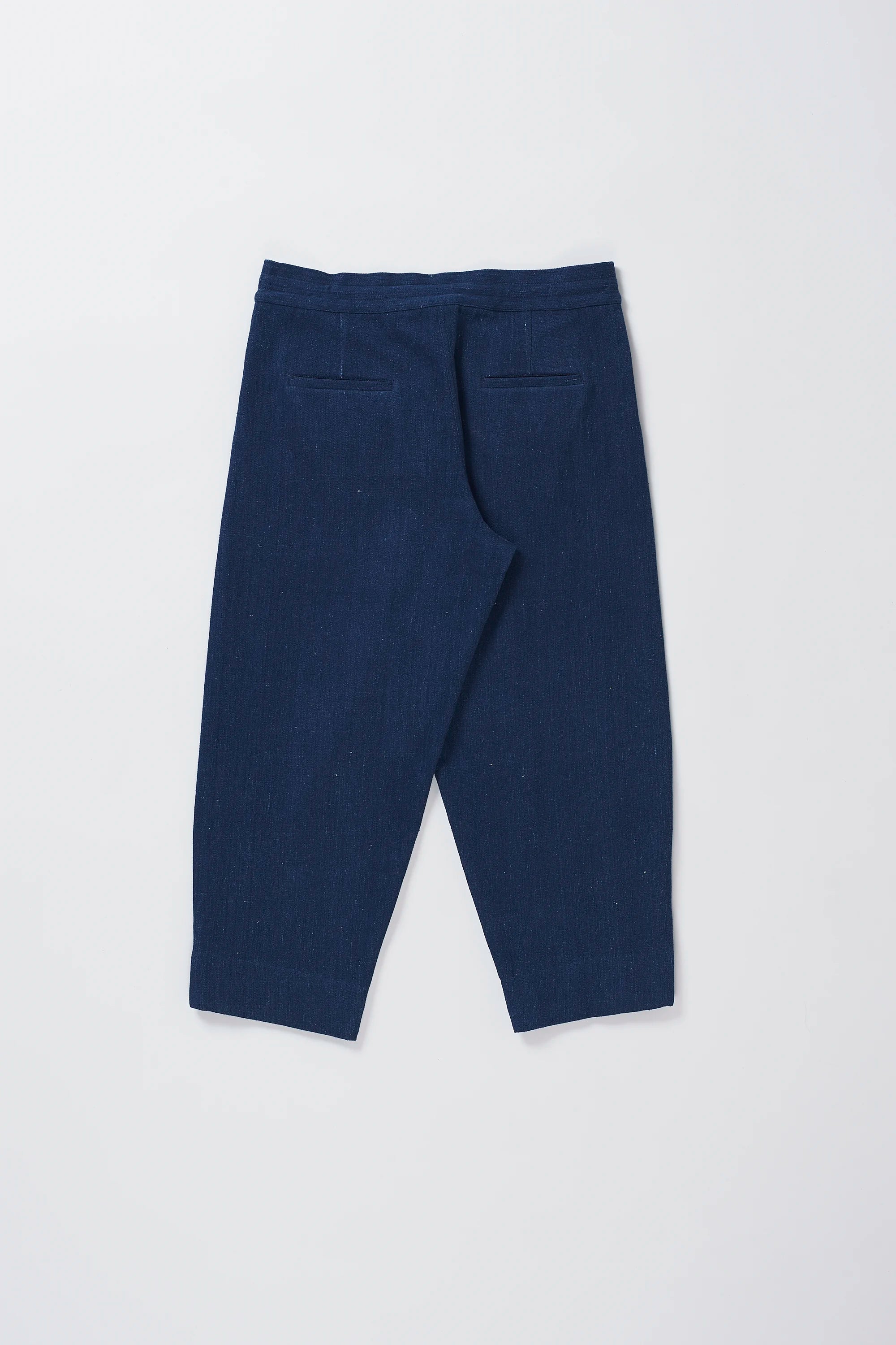Back image of indigo pant
