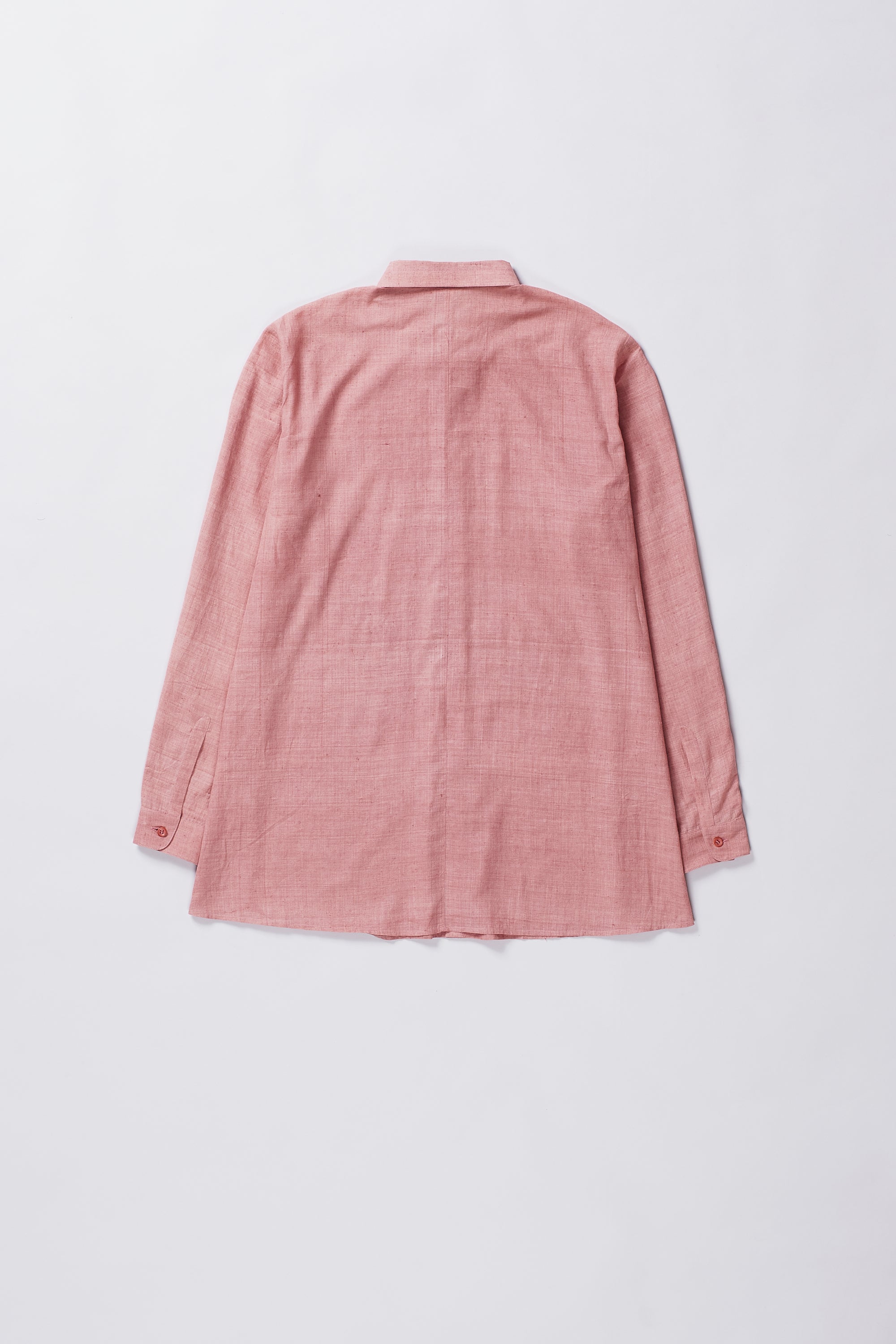 Back image of a chalk pink shirt