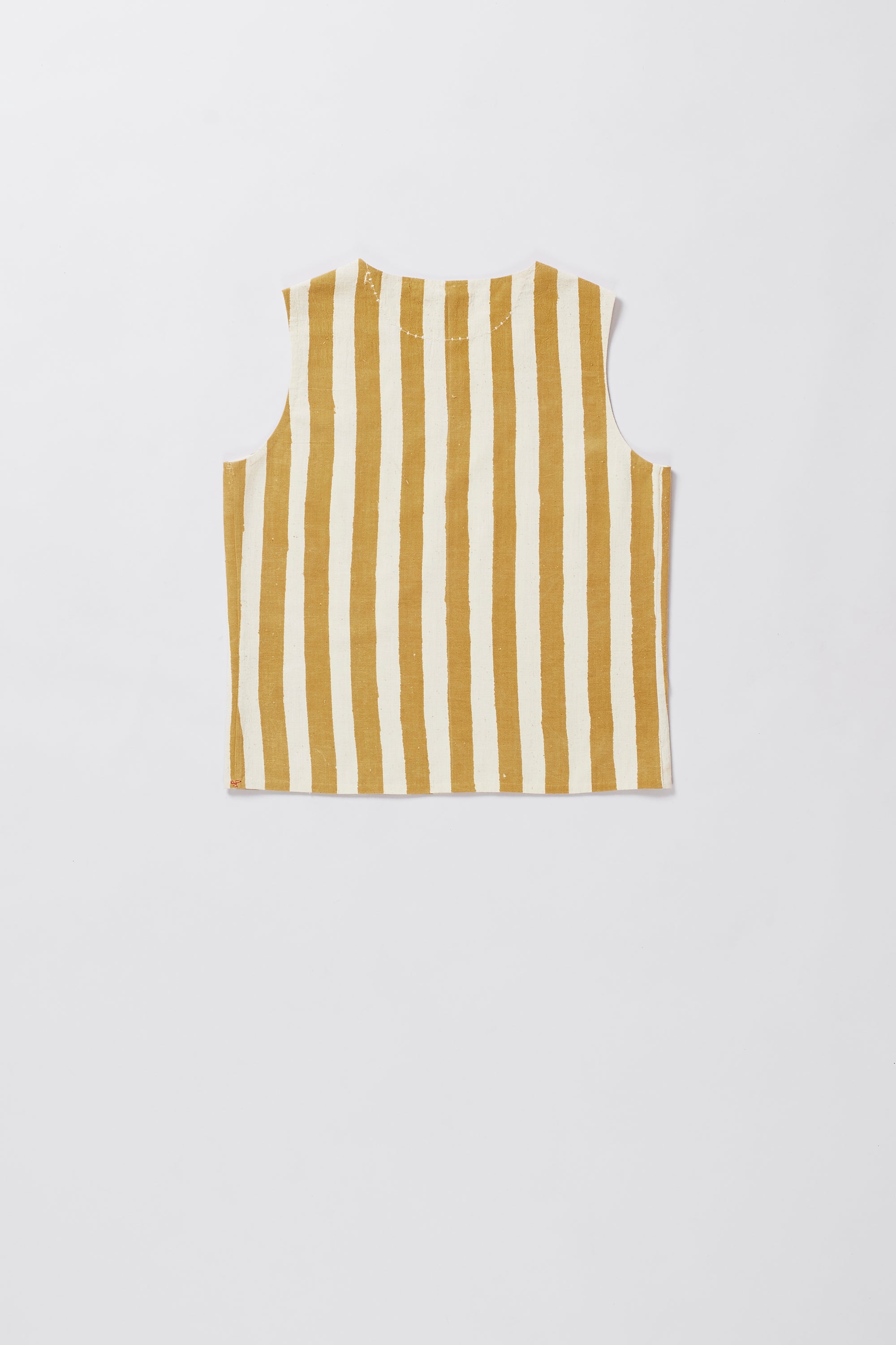 Back image of a mustard yellow top