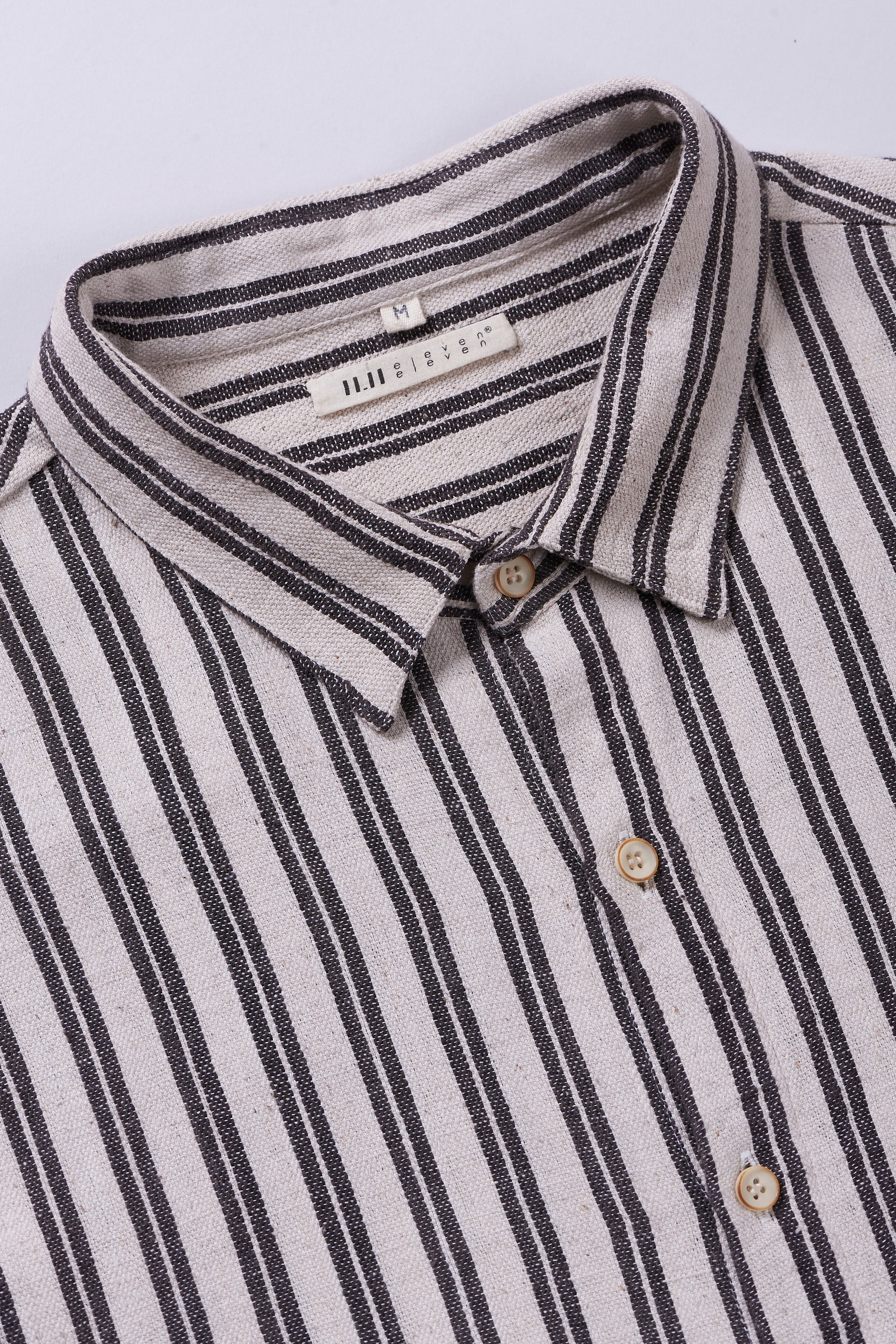 Fabric close-up with collar and buttons
