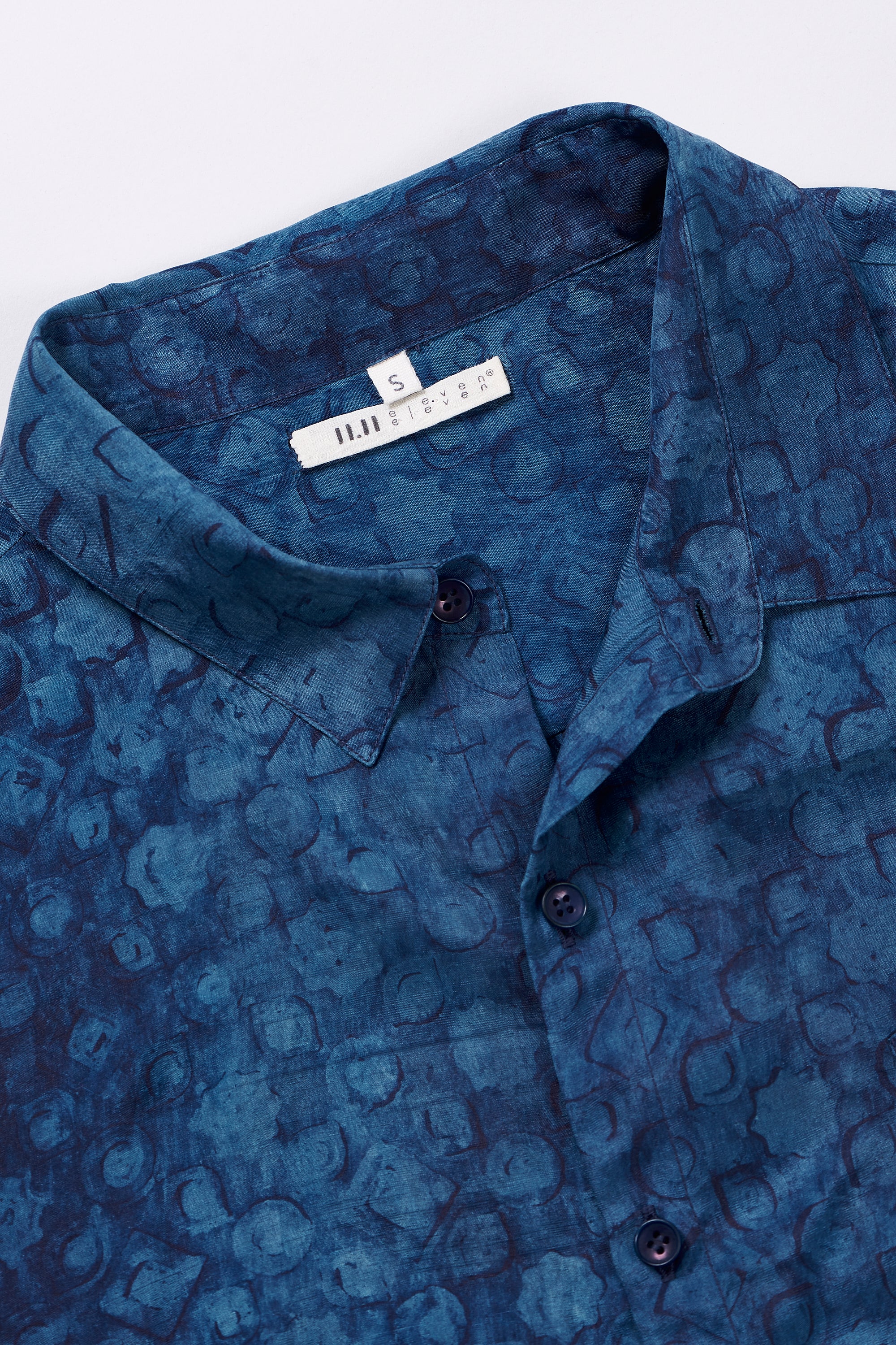 Fabric close-up with collar and buttons