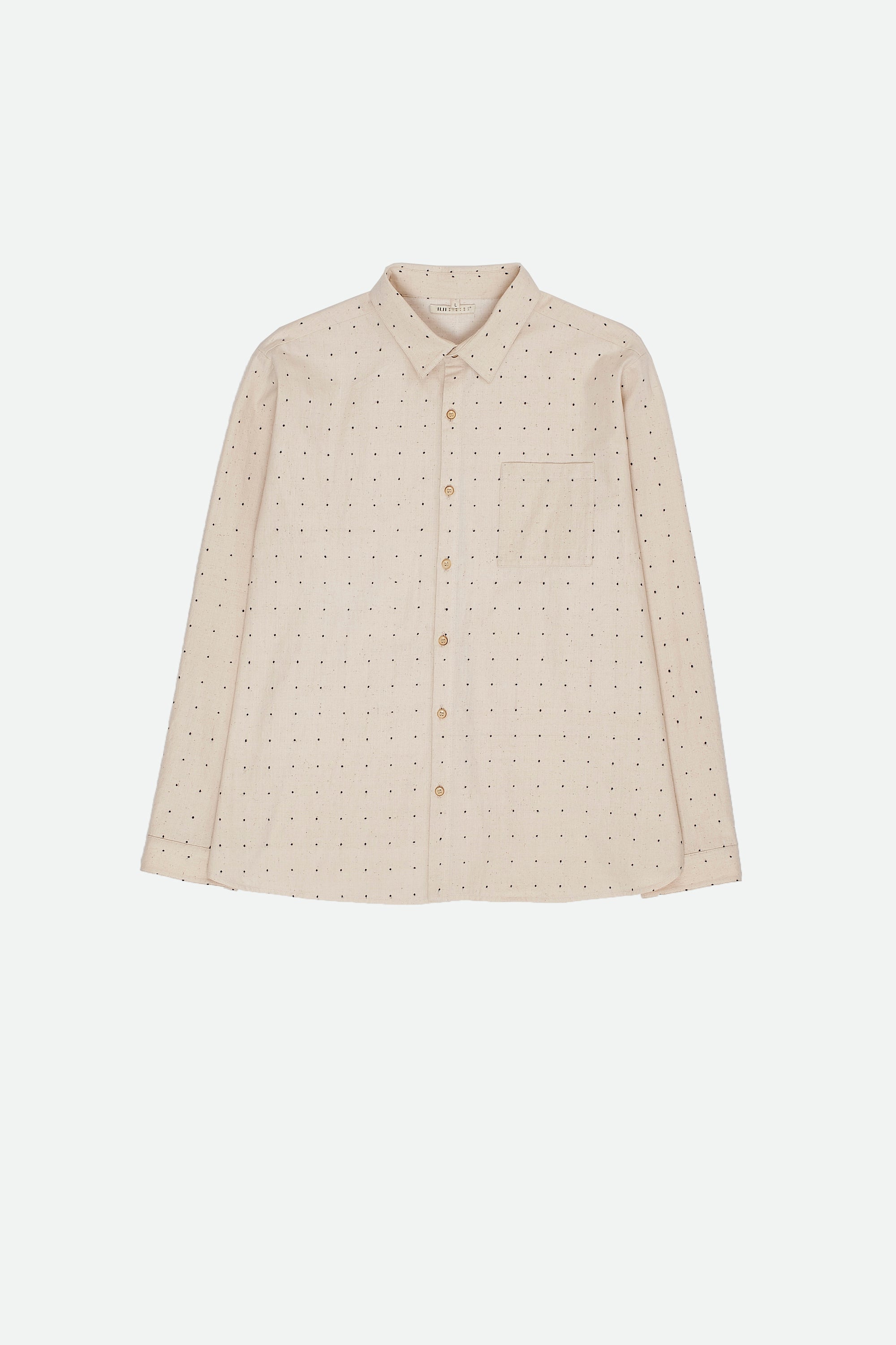 Ecru tangaliya cotton shirt