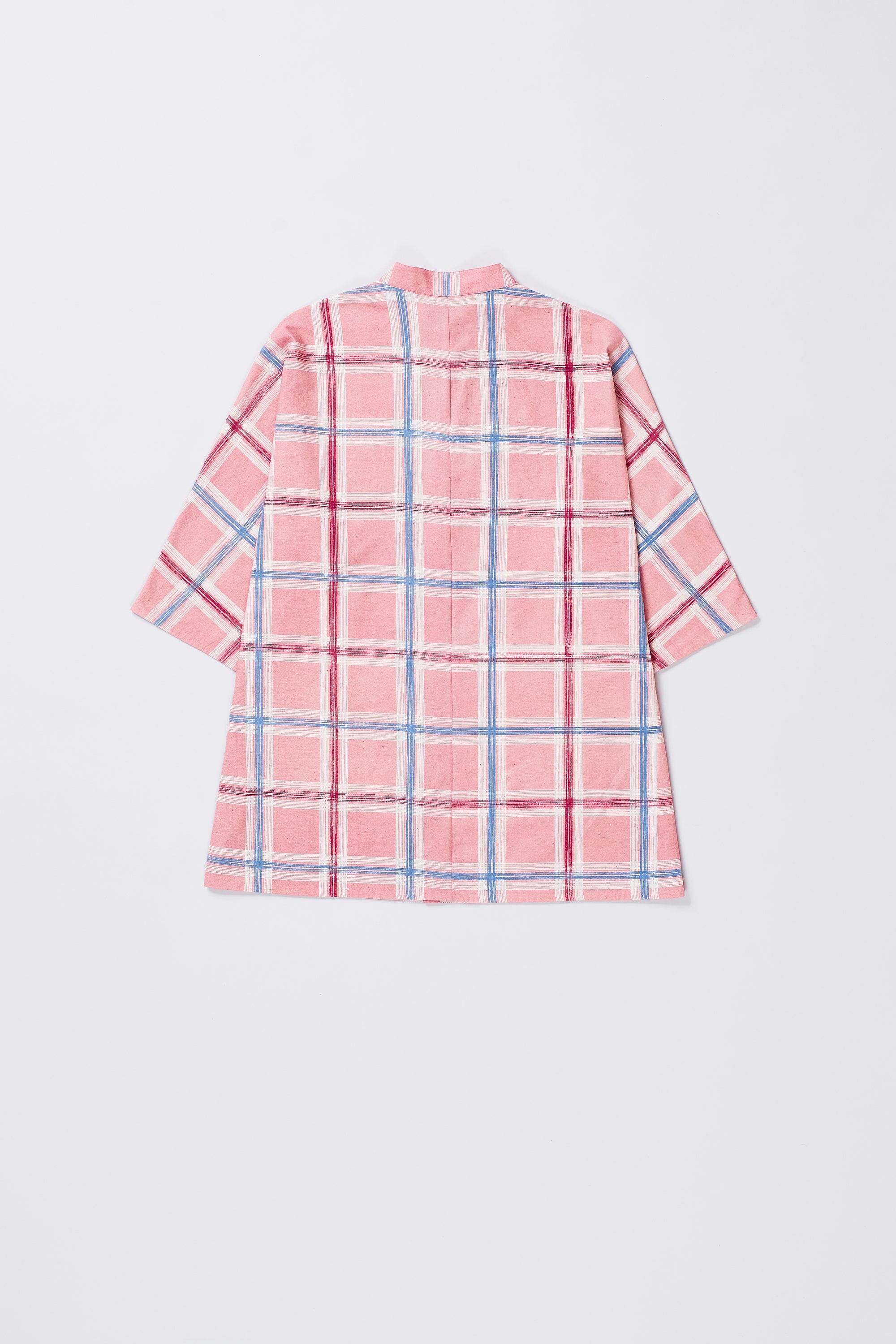 Back image of a light pink shirt
