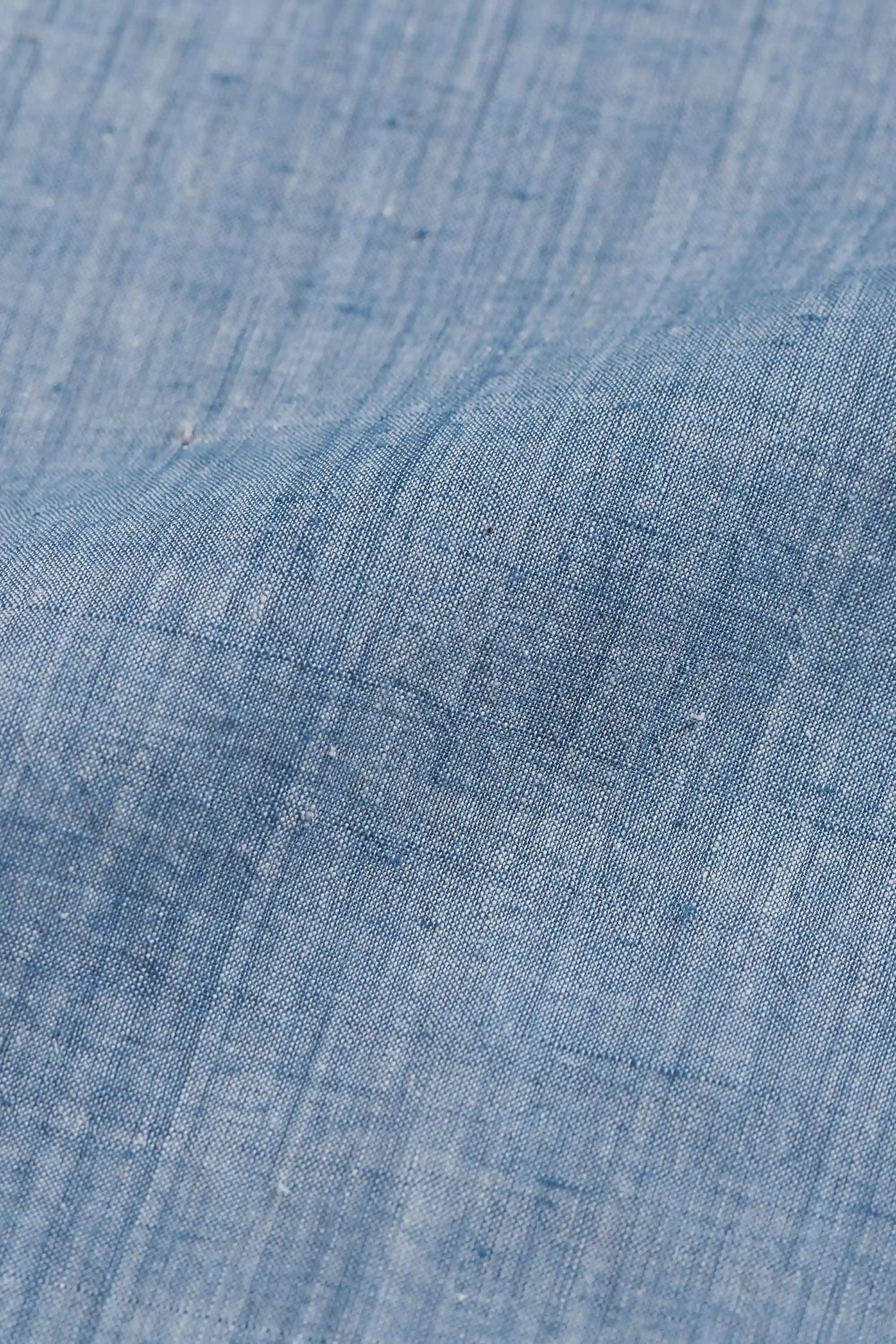 Close-up of blue fabric 