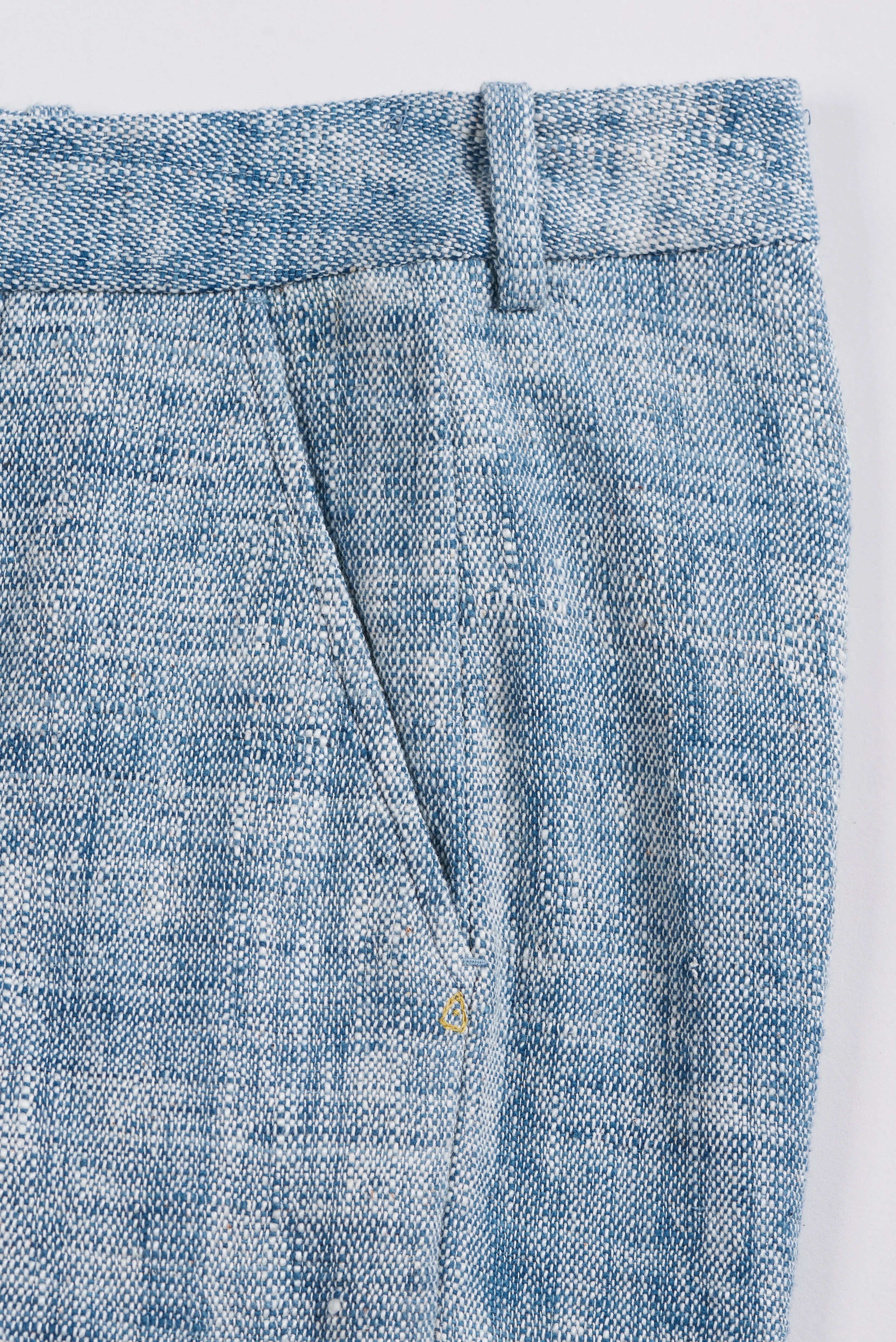 Fabric close-up with pocket and pehchan