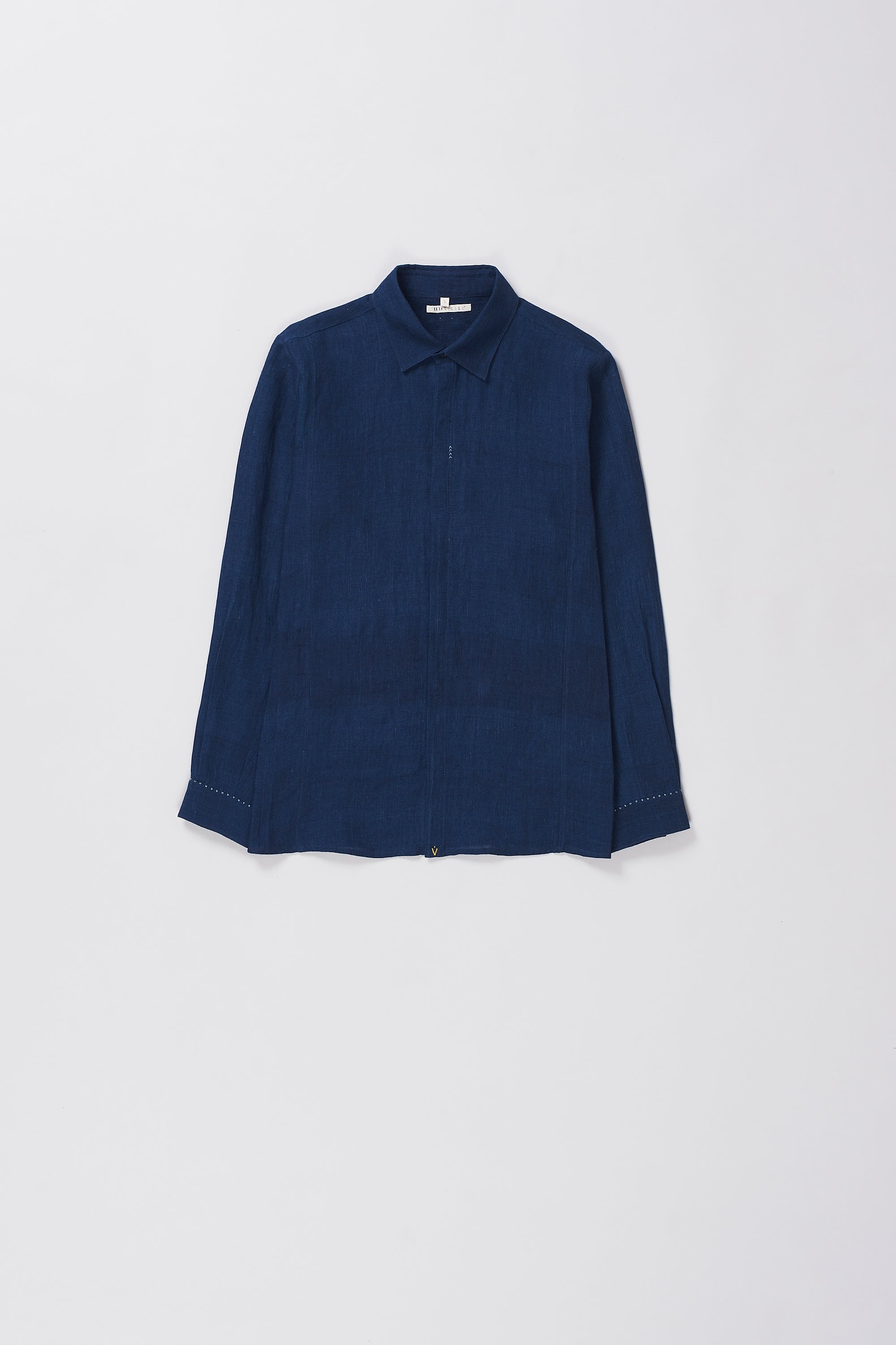 Indigo linen shirt