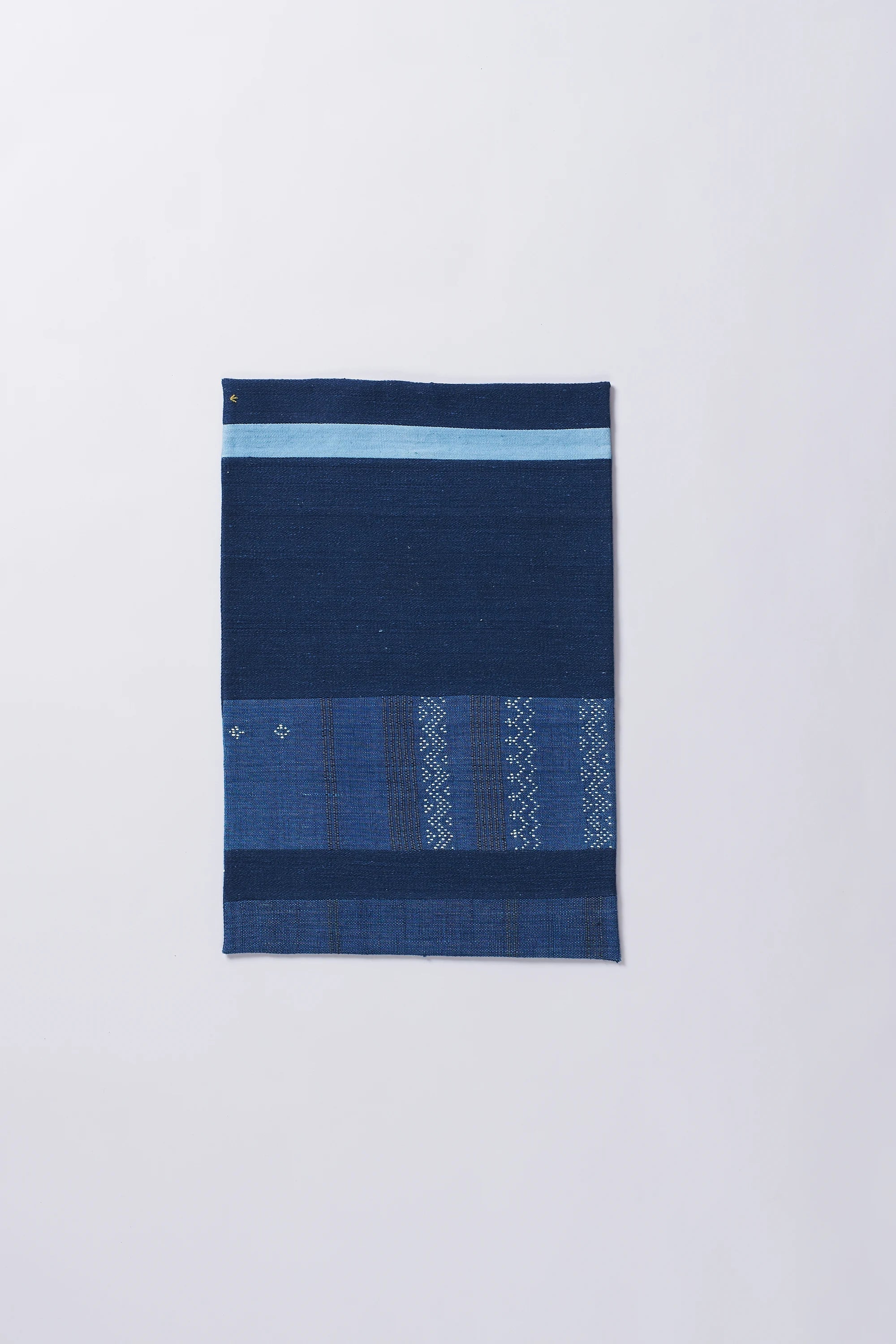 Medium indigo placemat with patchwork