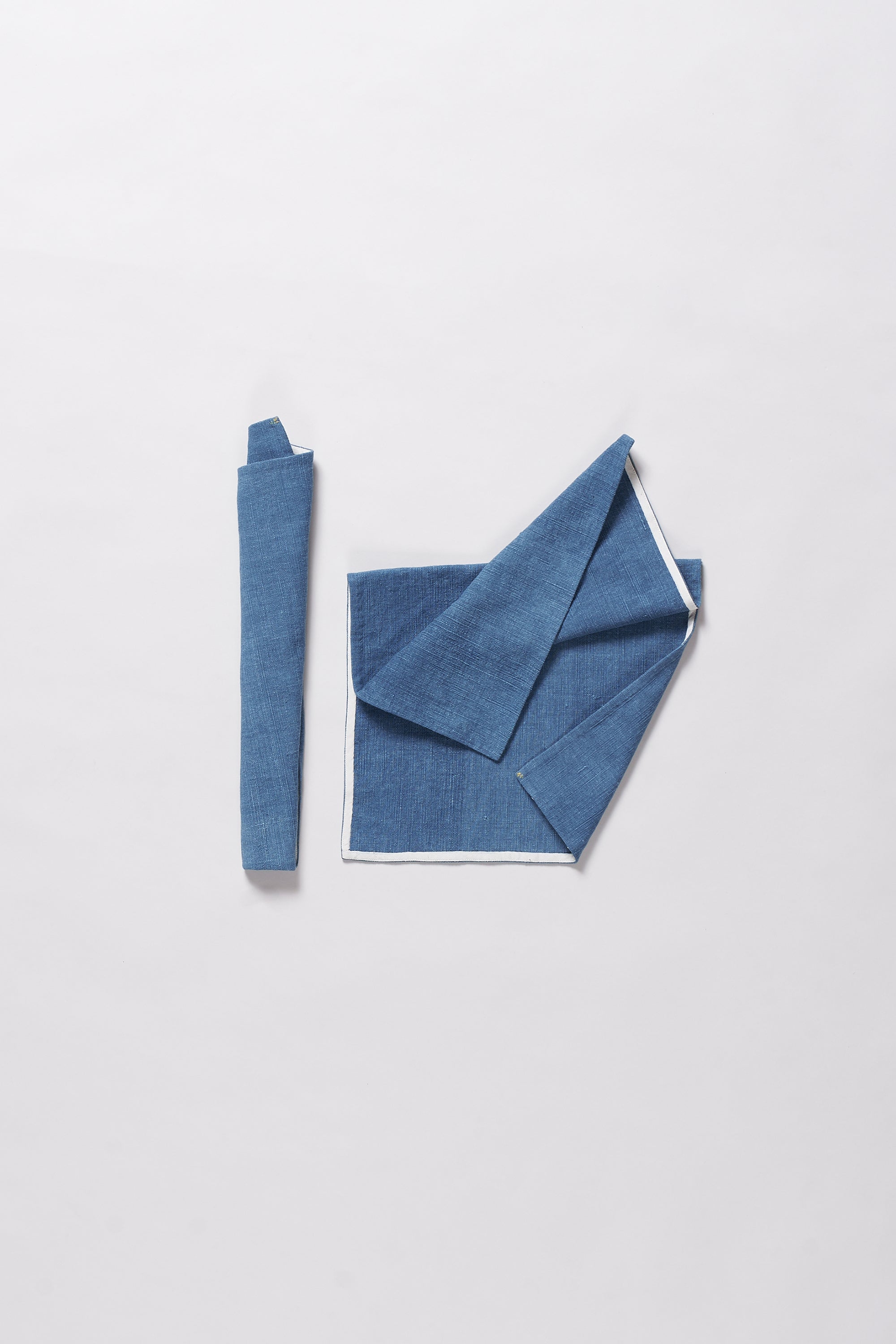 Light indigo towel with set of 2 pieces