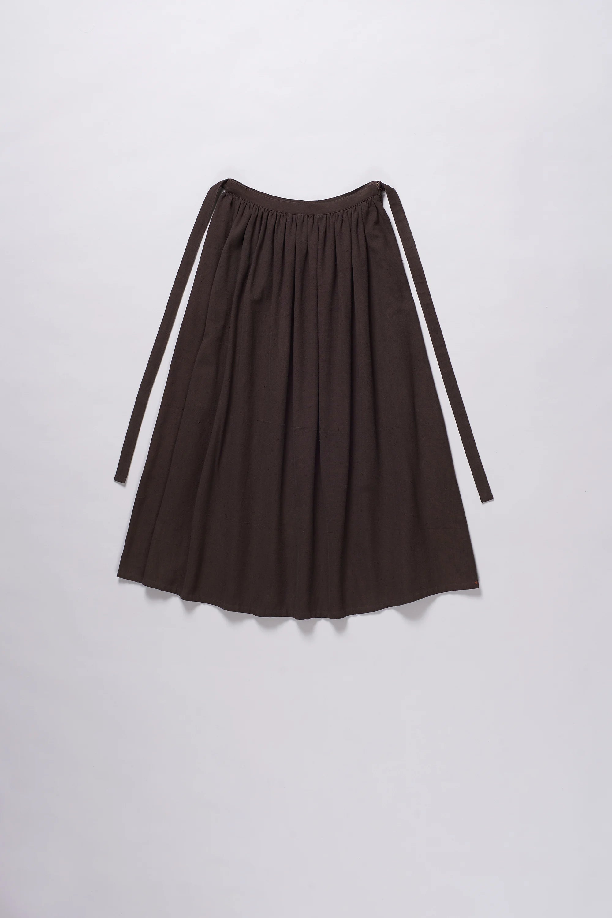 Burnt umber cotton skirt