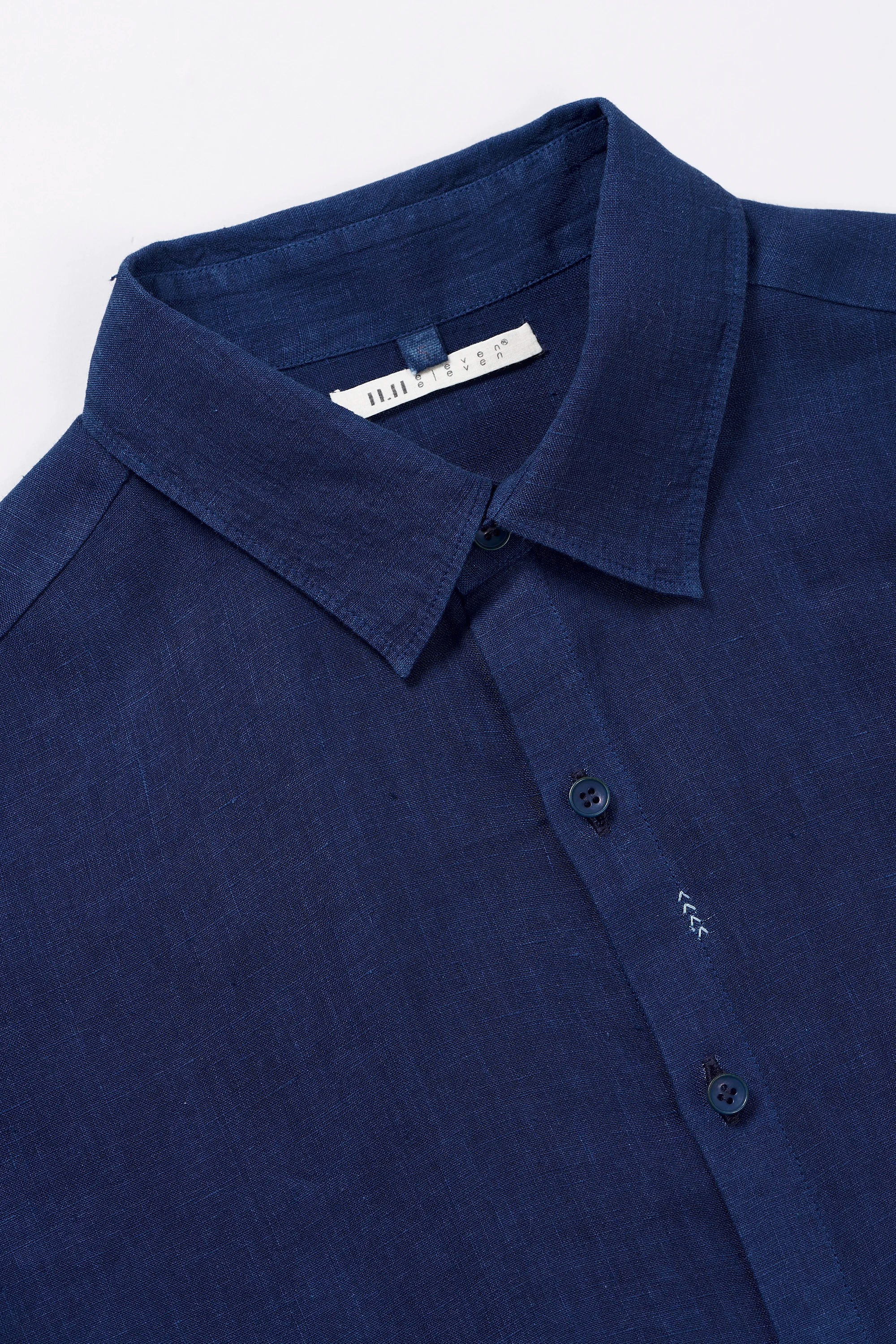 Close-up shot of collar and buttons