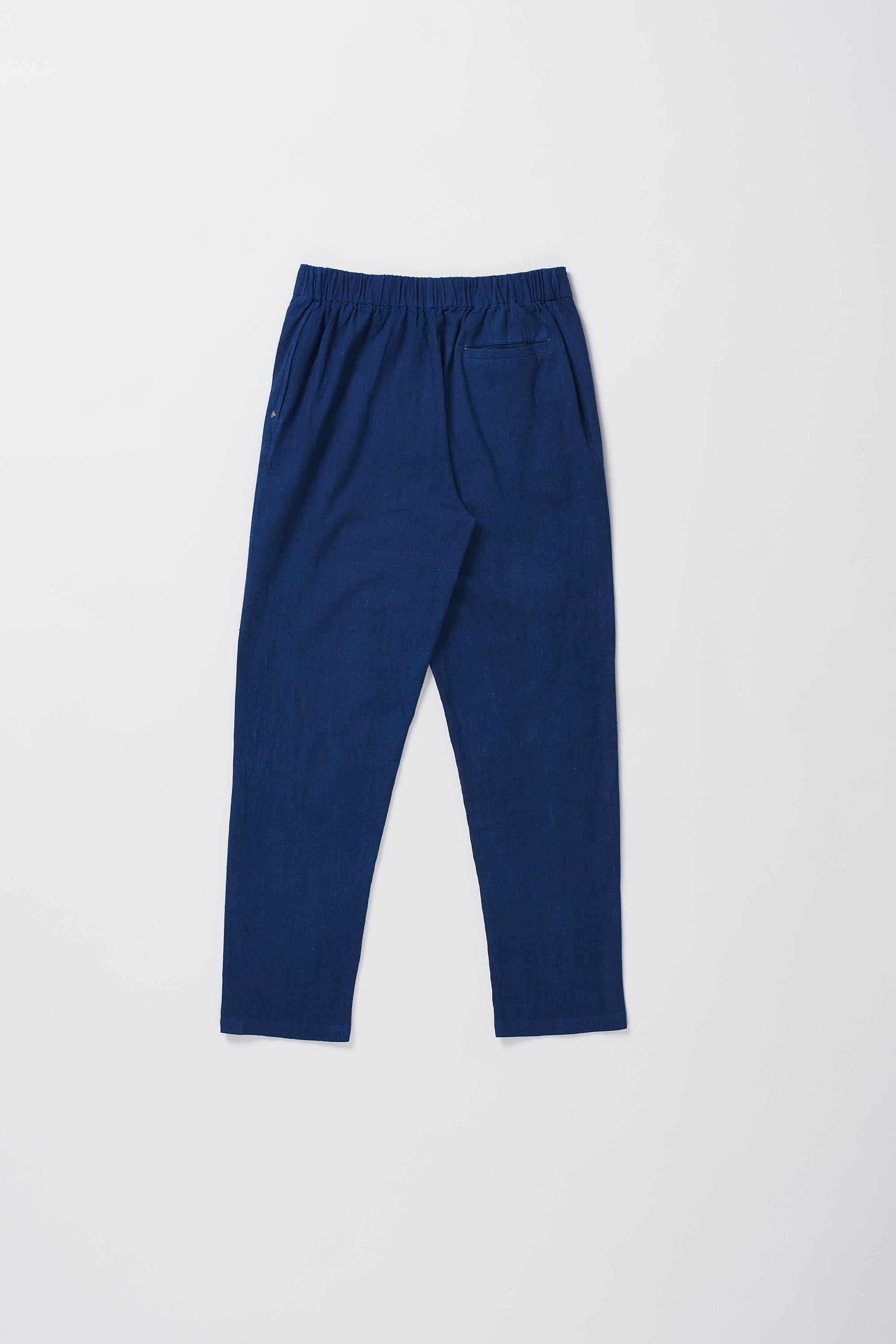 Back image of medium indigo pant
