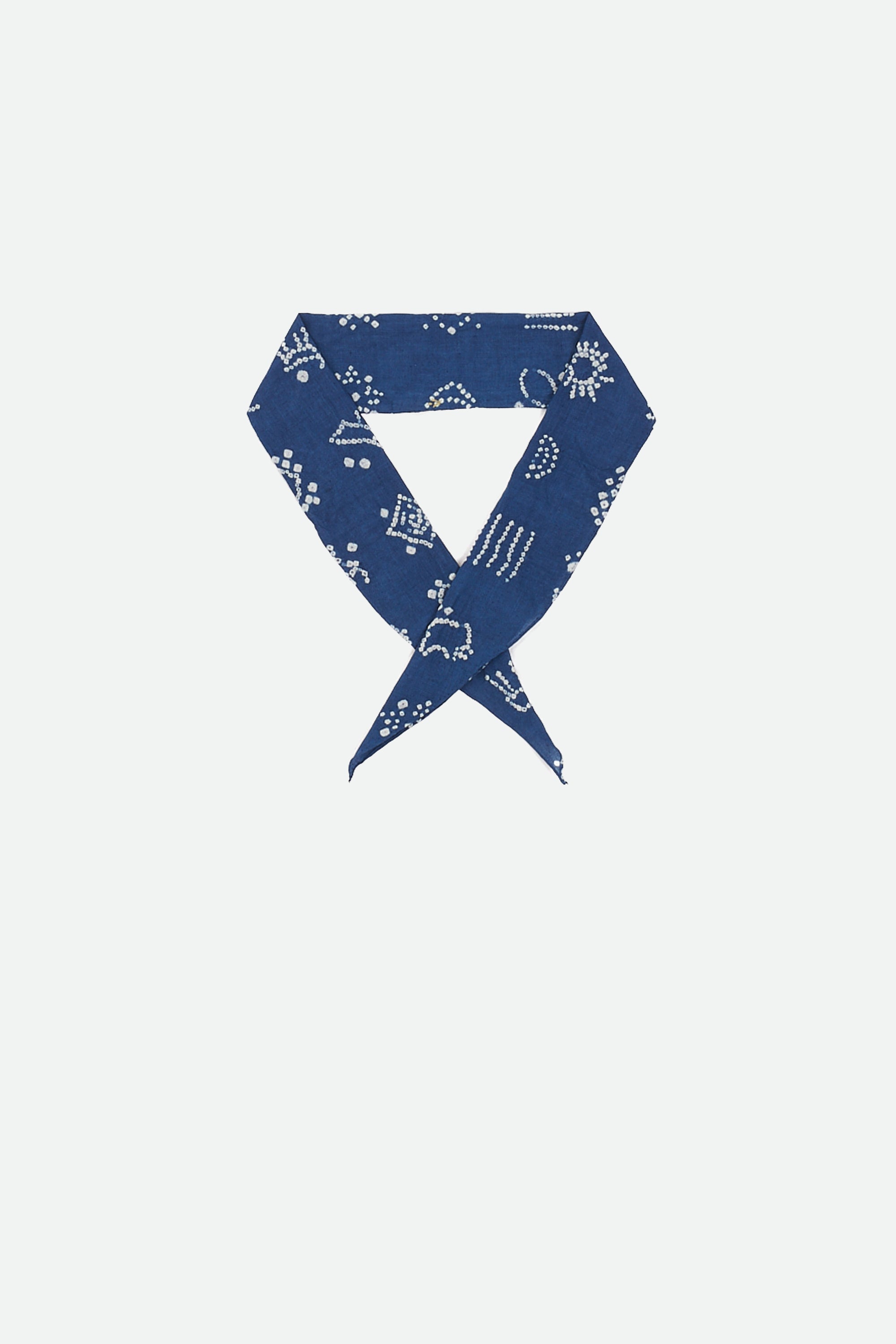 Bandhani medium indigo bandana