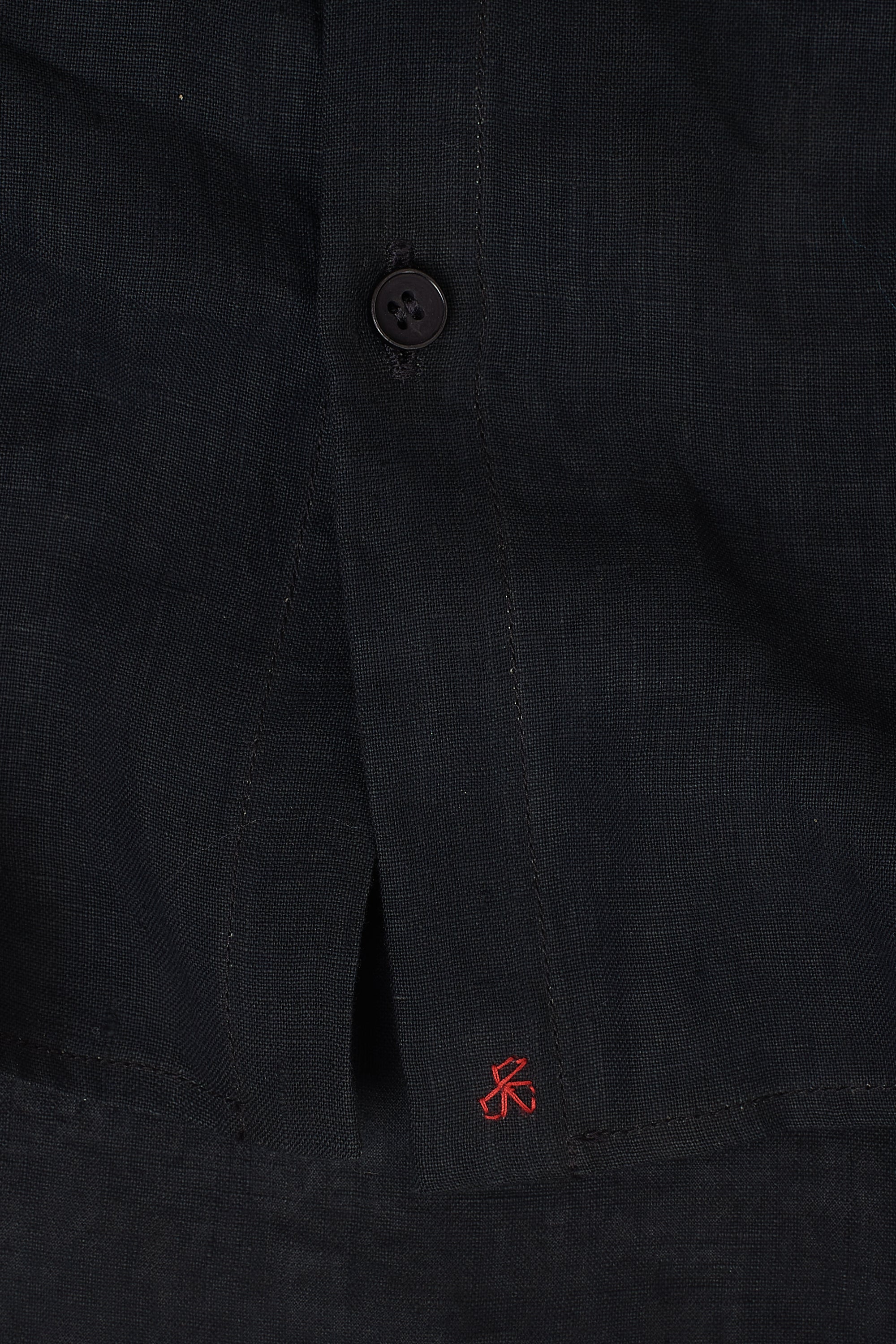 Fabric close-up with hand details