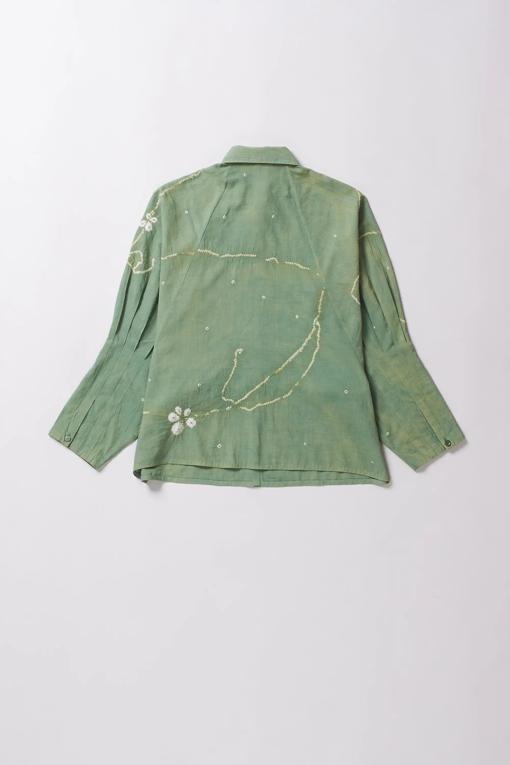 Turf green cotton shirt