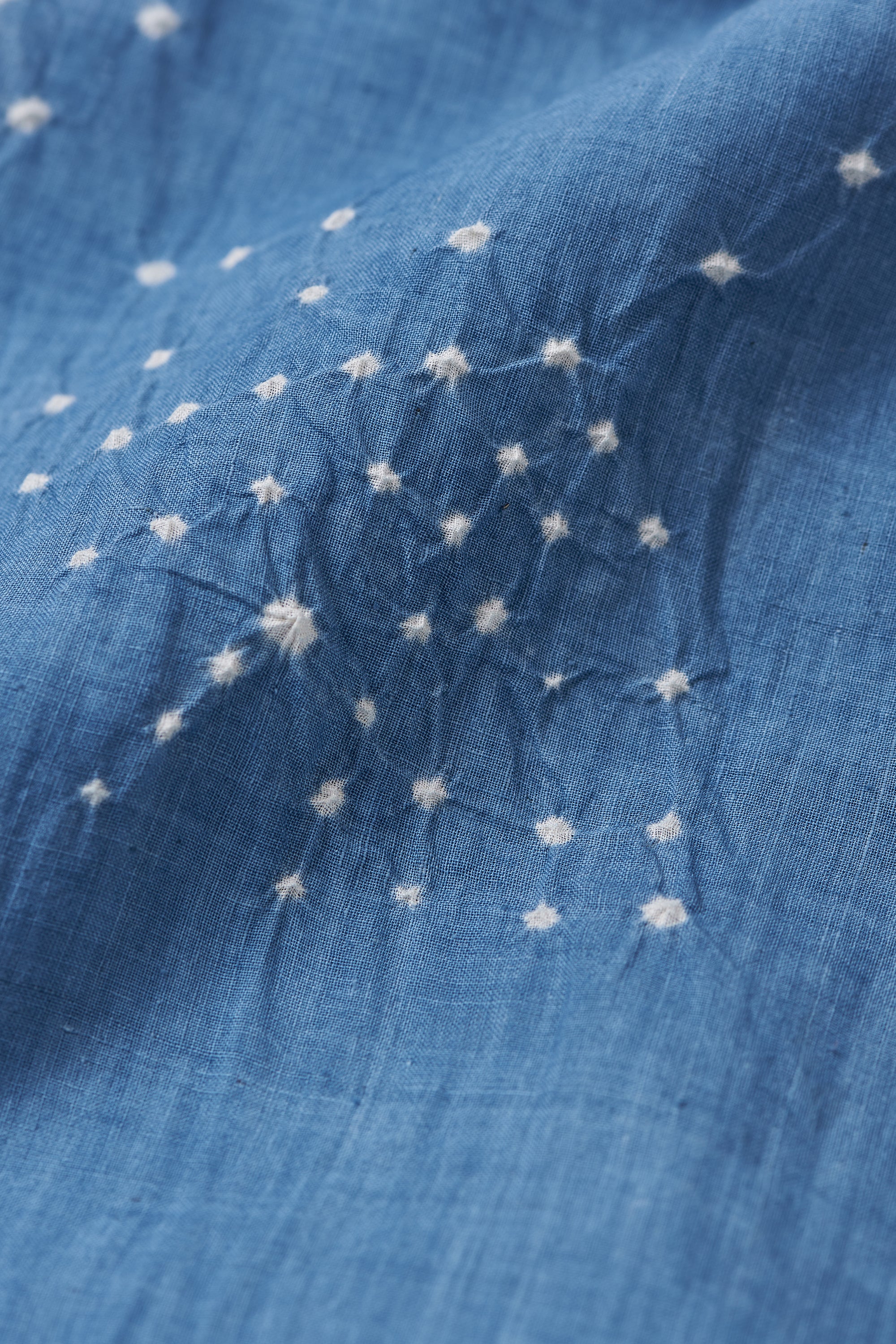 Fabric close-up with bandhani work