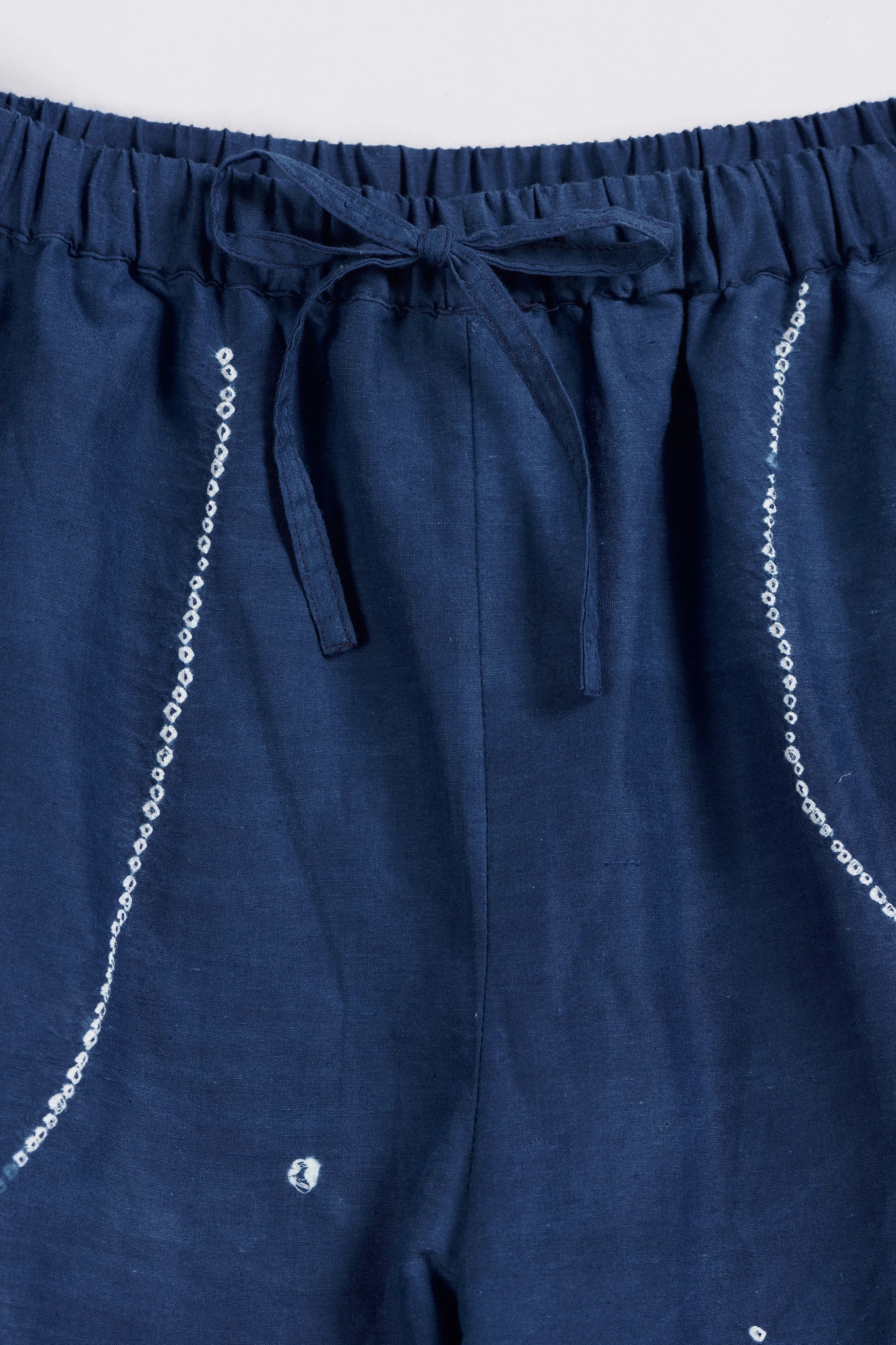 Fabric close-up with bandhani work