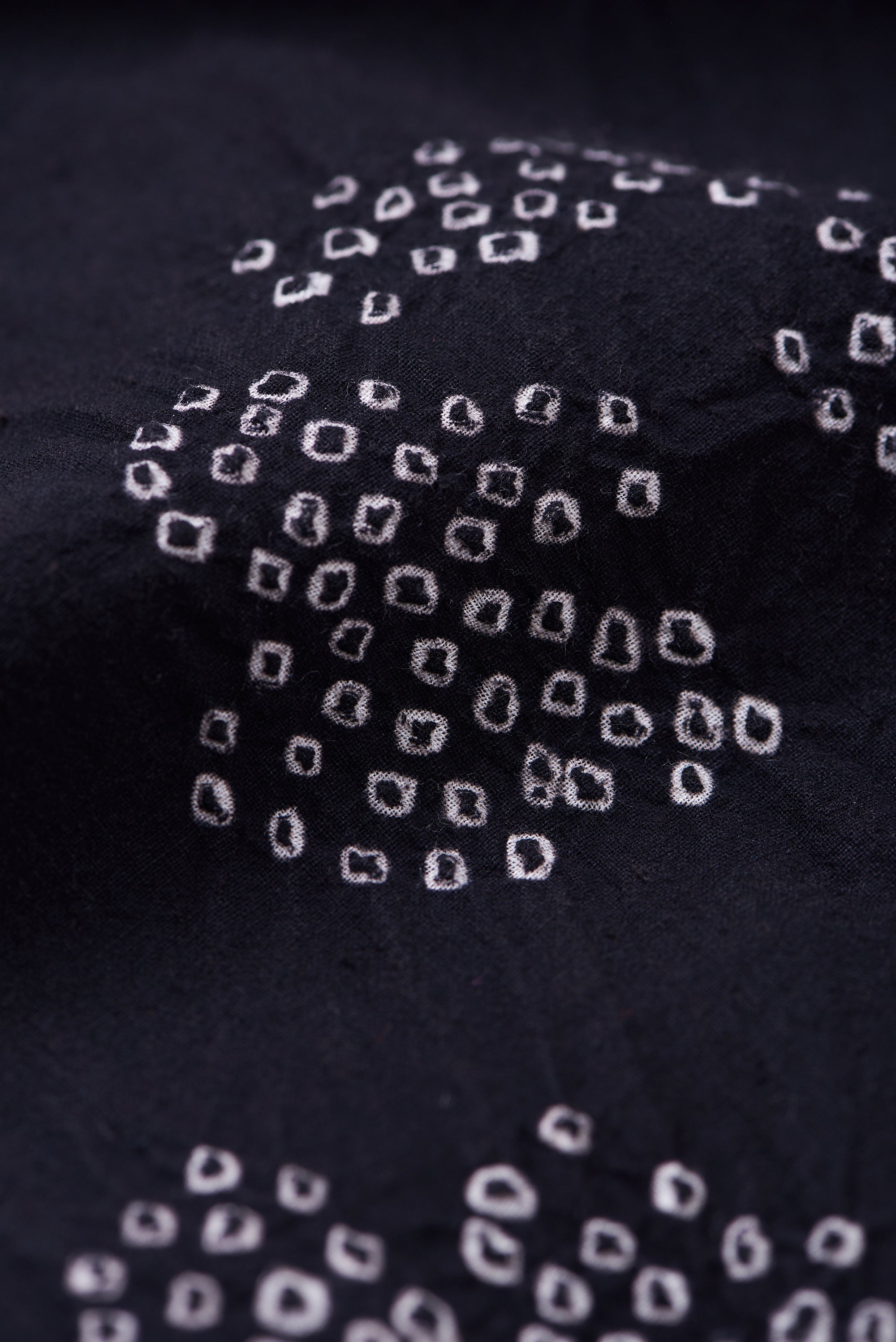 Close-up fabric with bandhani