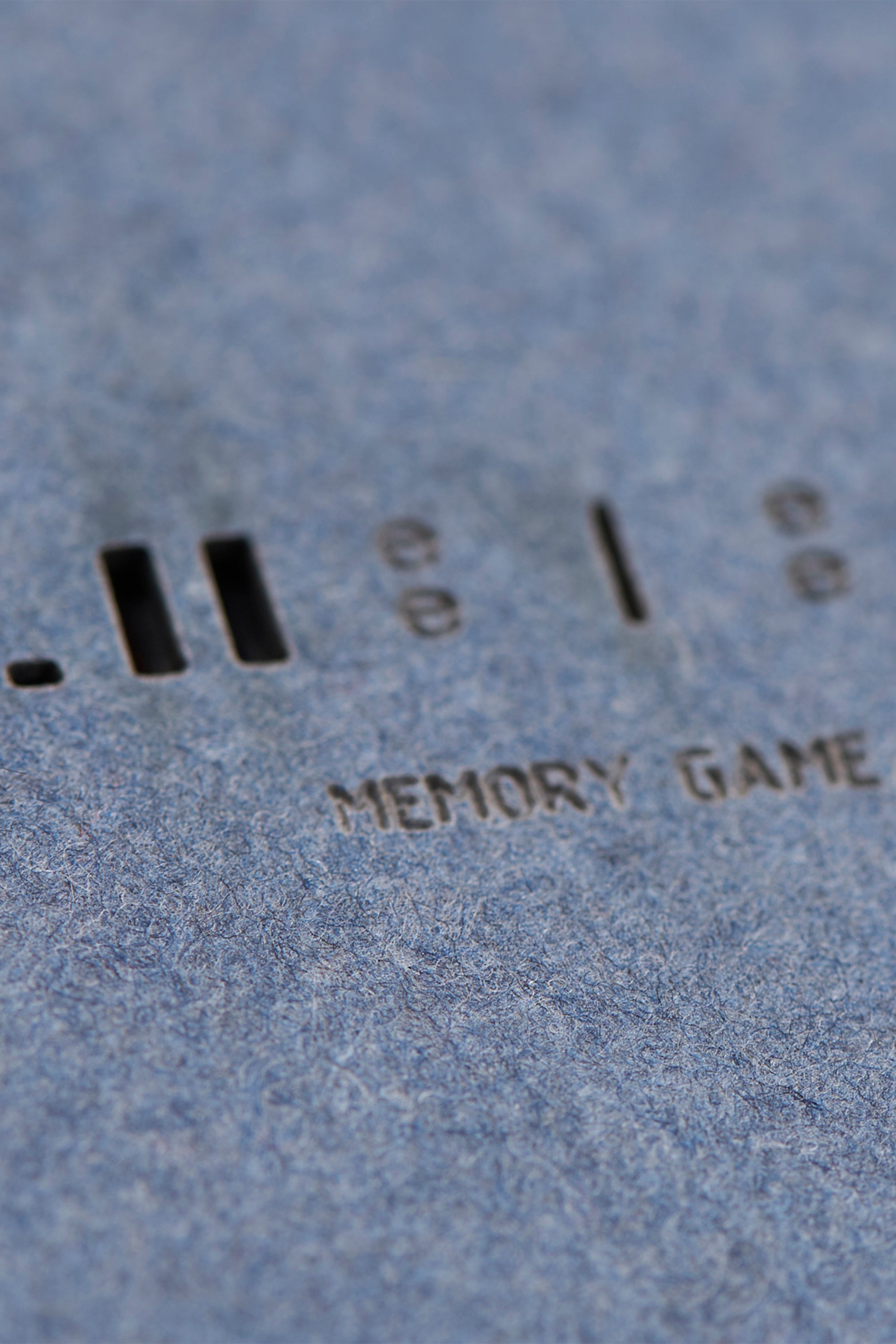 Close-up of memory game