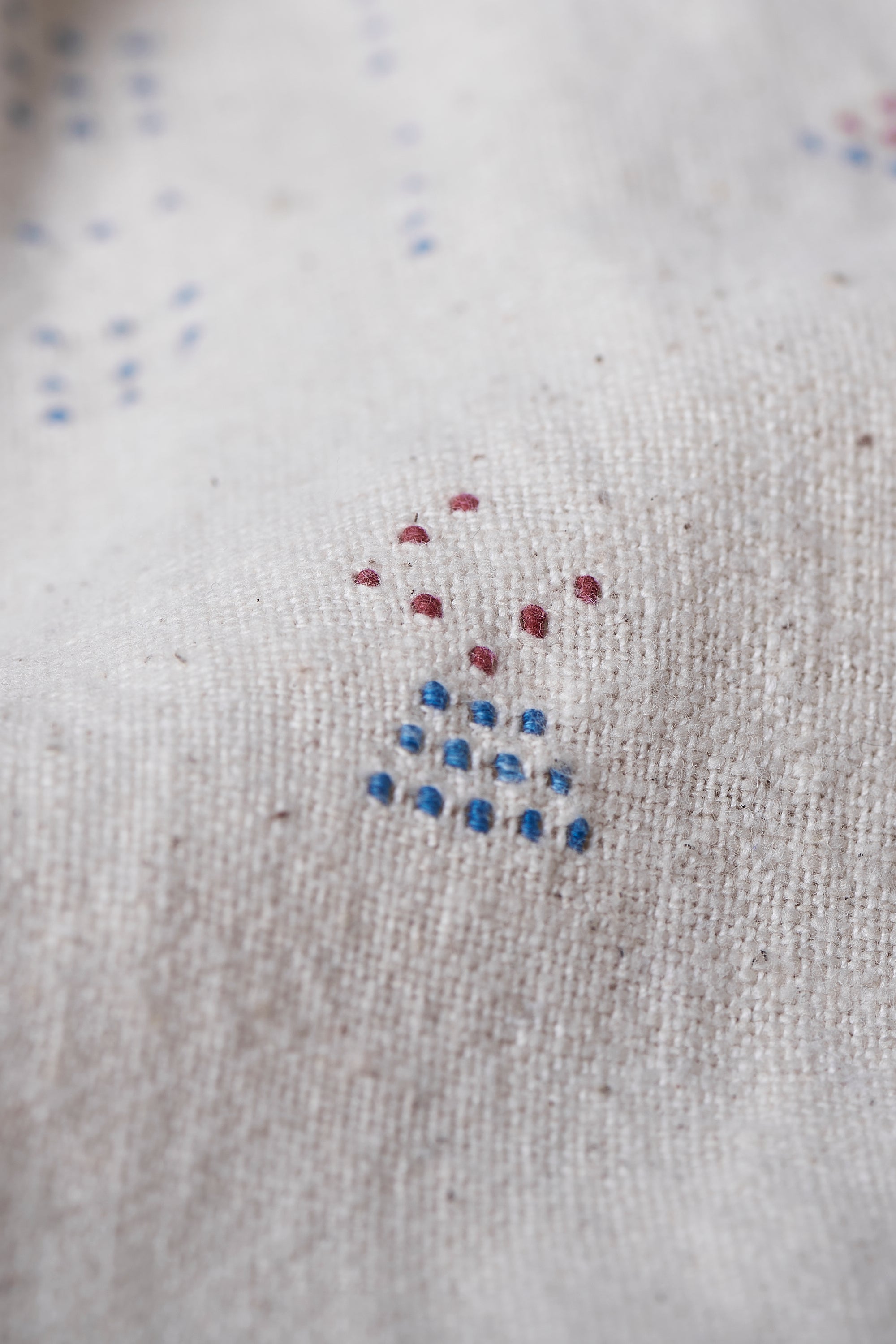 Fabric close-up with art work