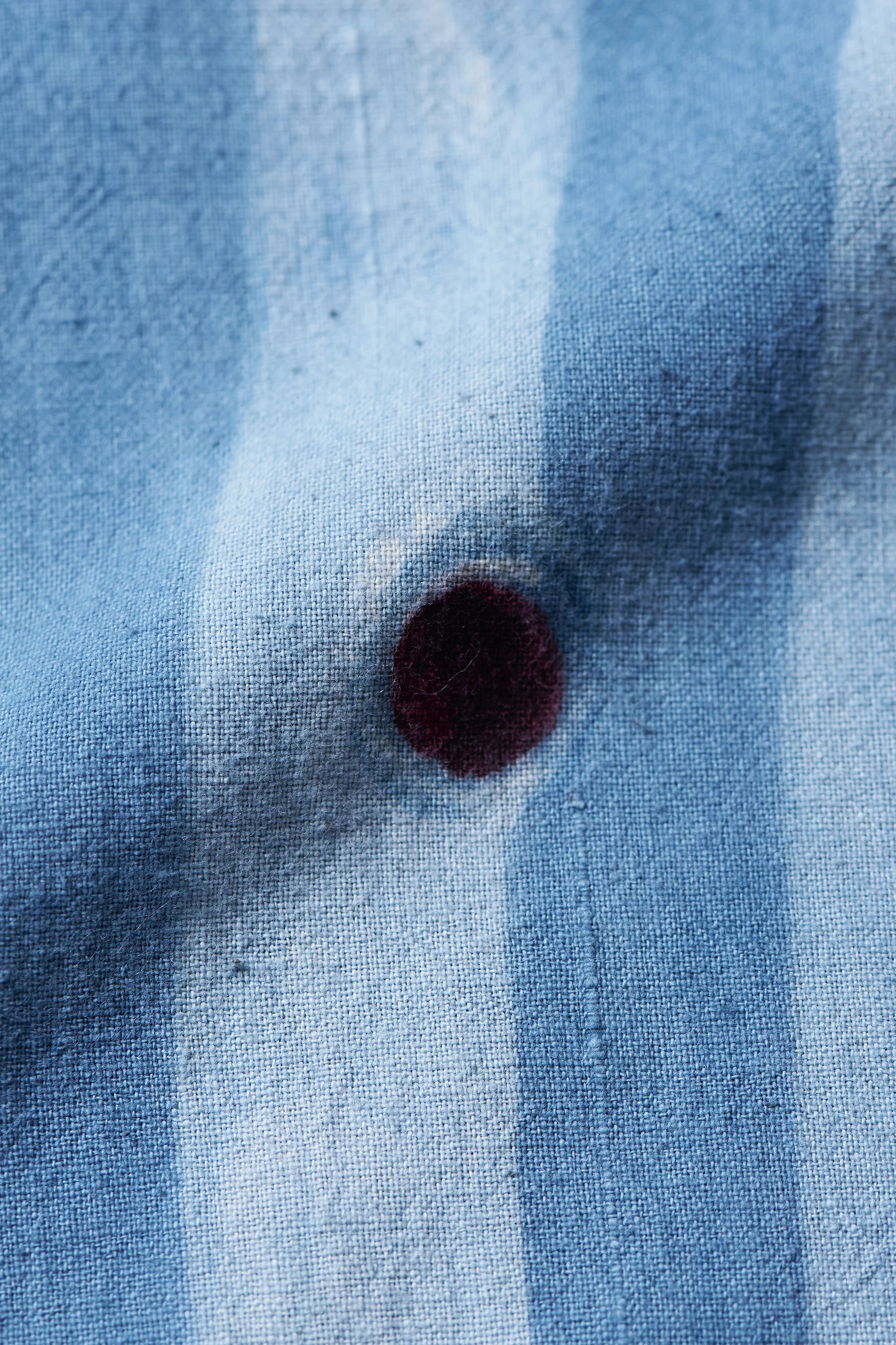 Fabric close-up with screen print