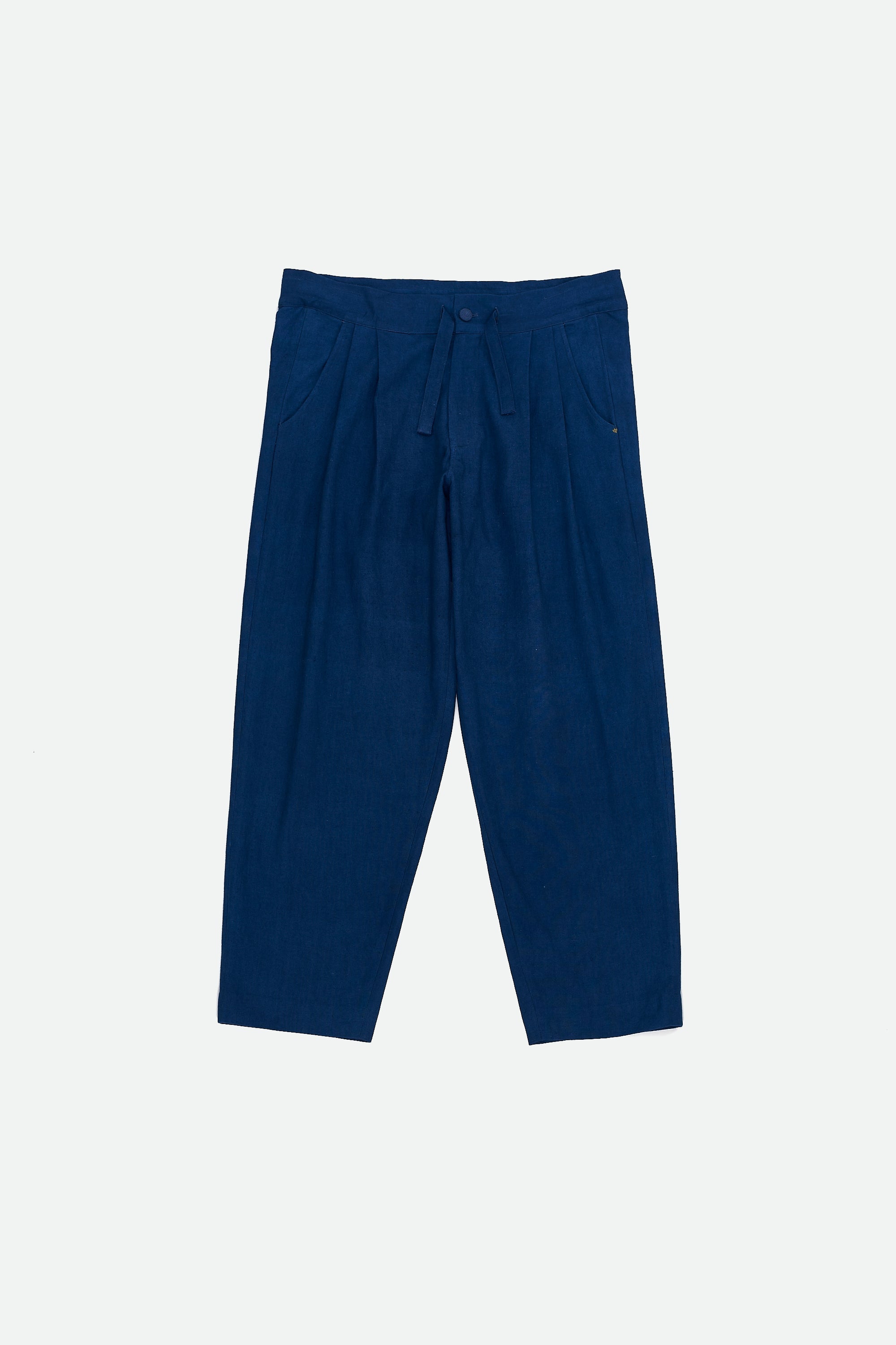 Medium indigo cotton pant