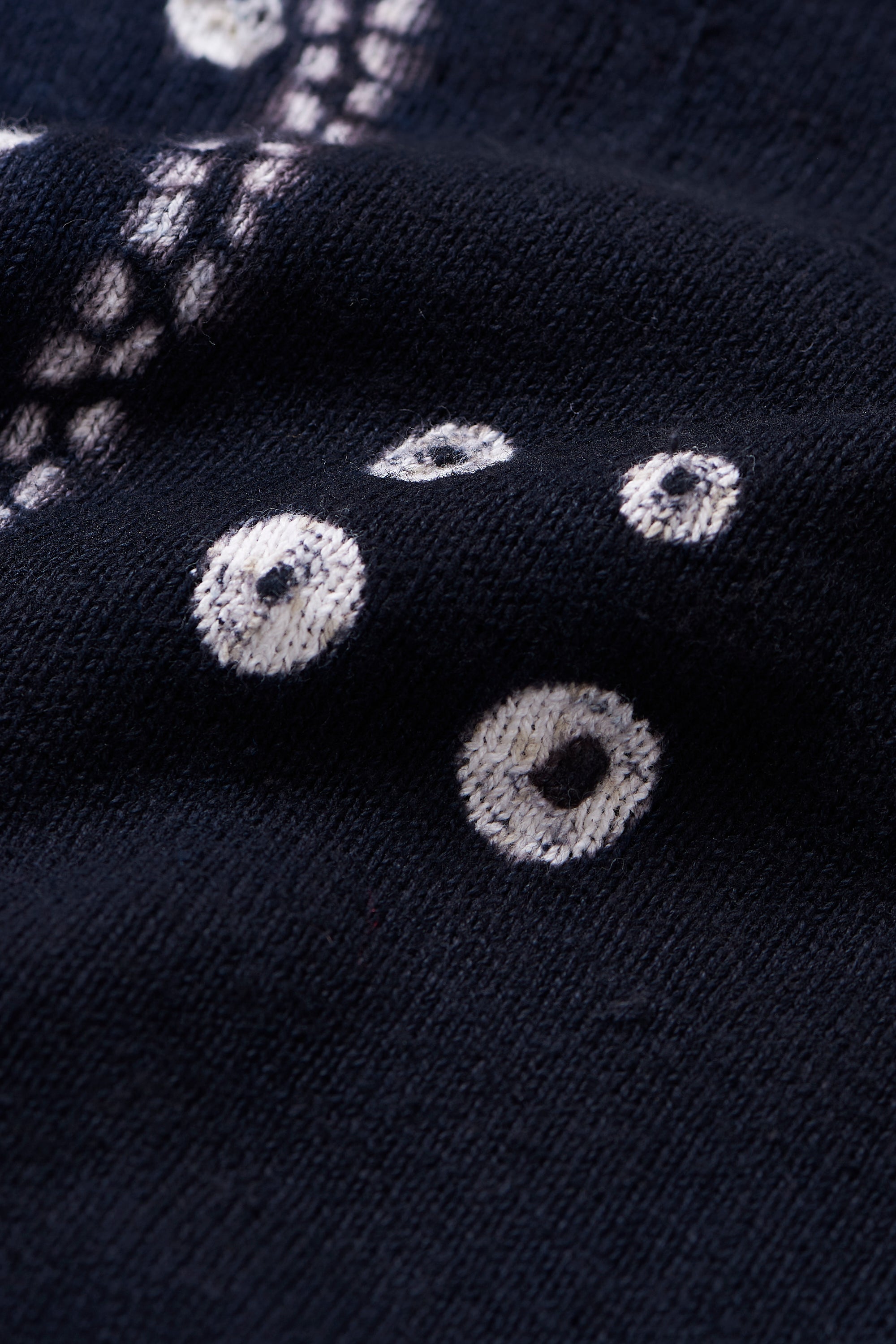 Fabric close-up with shibori work