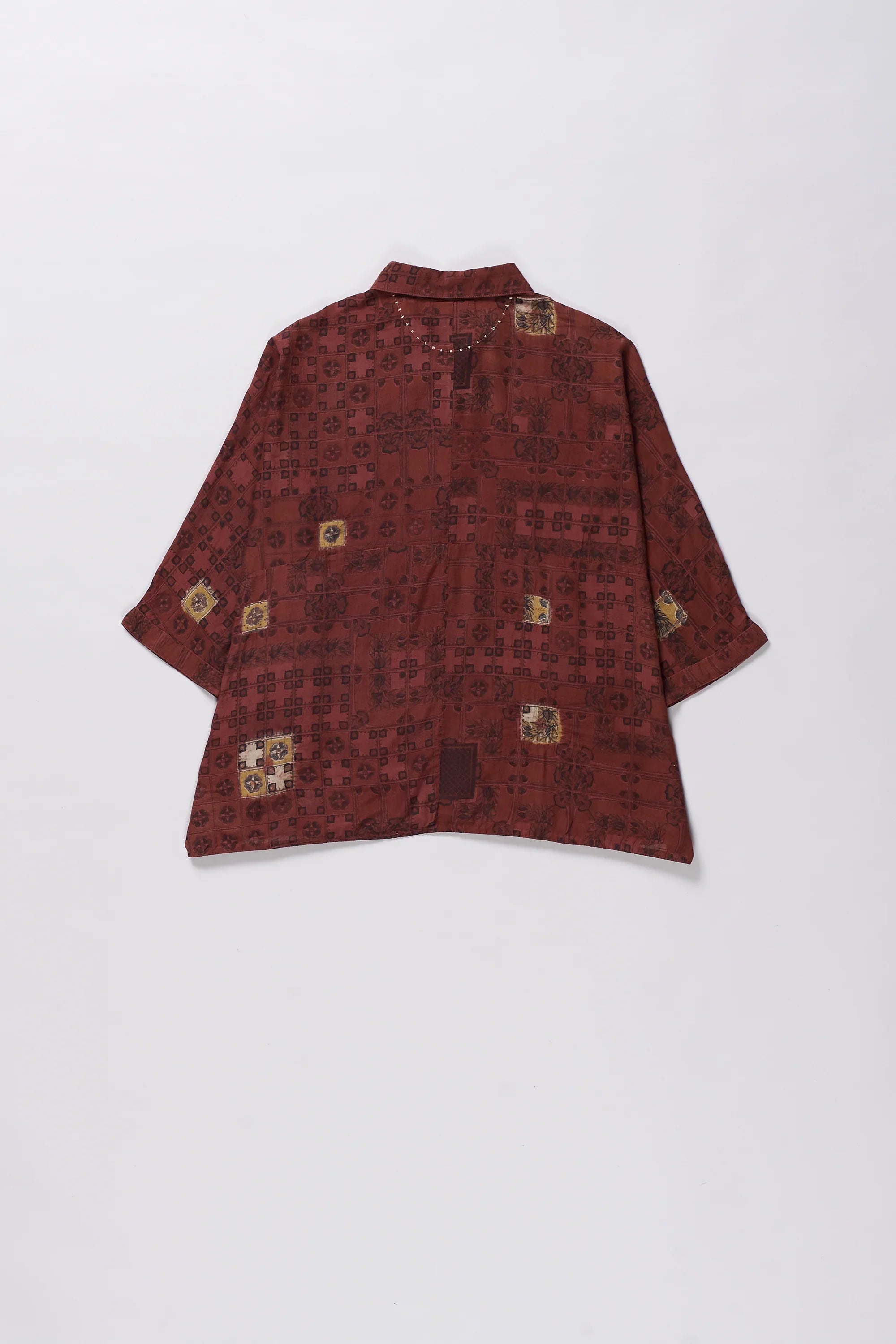 Red Chettinad Inspired Shirt
