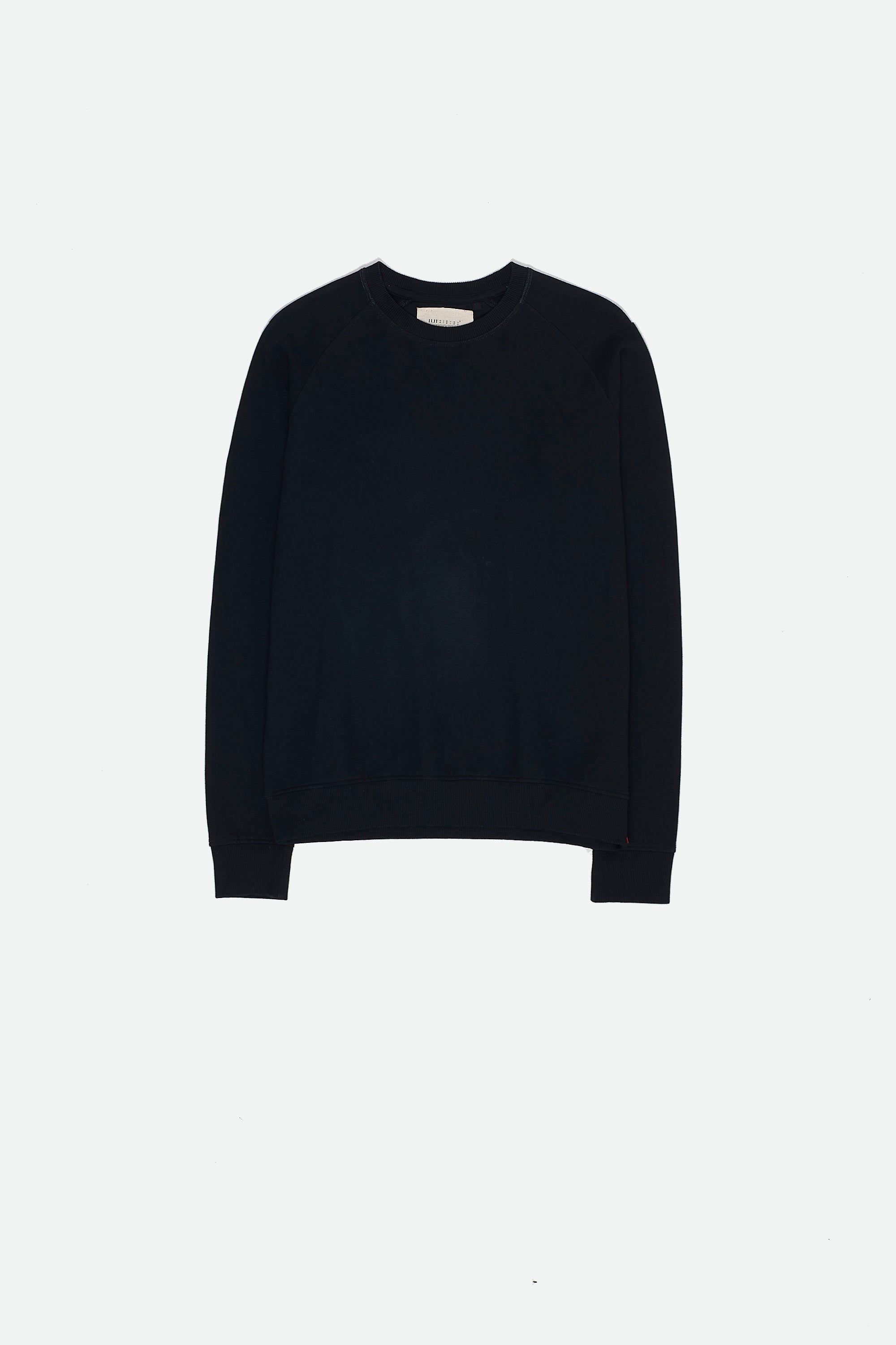 Front image of a black sweatshirt