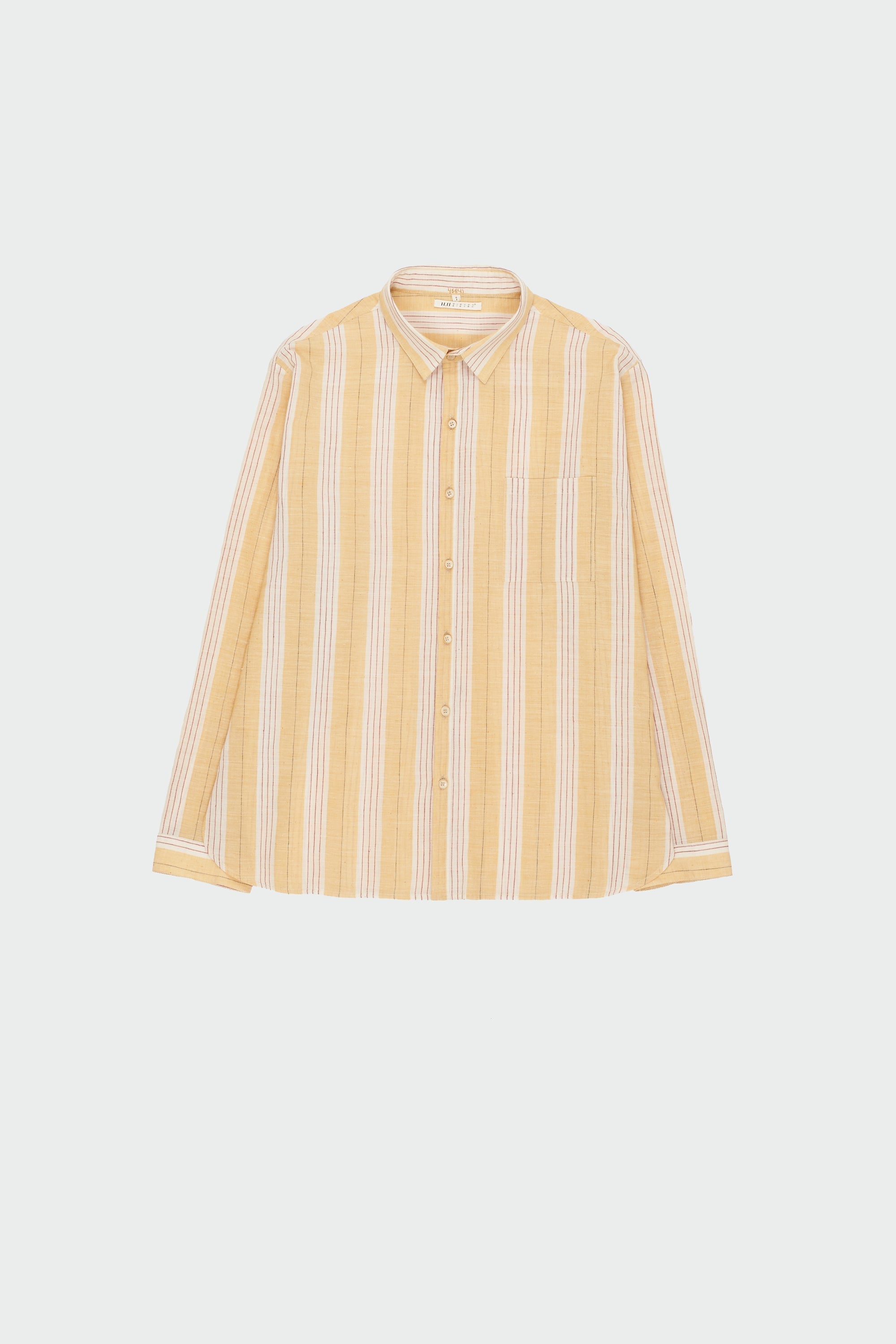 Front image of a mango yellow shirt
